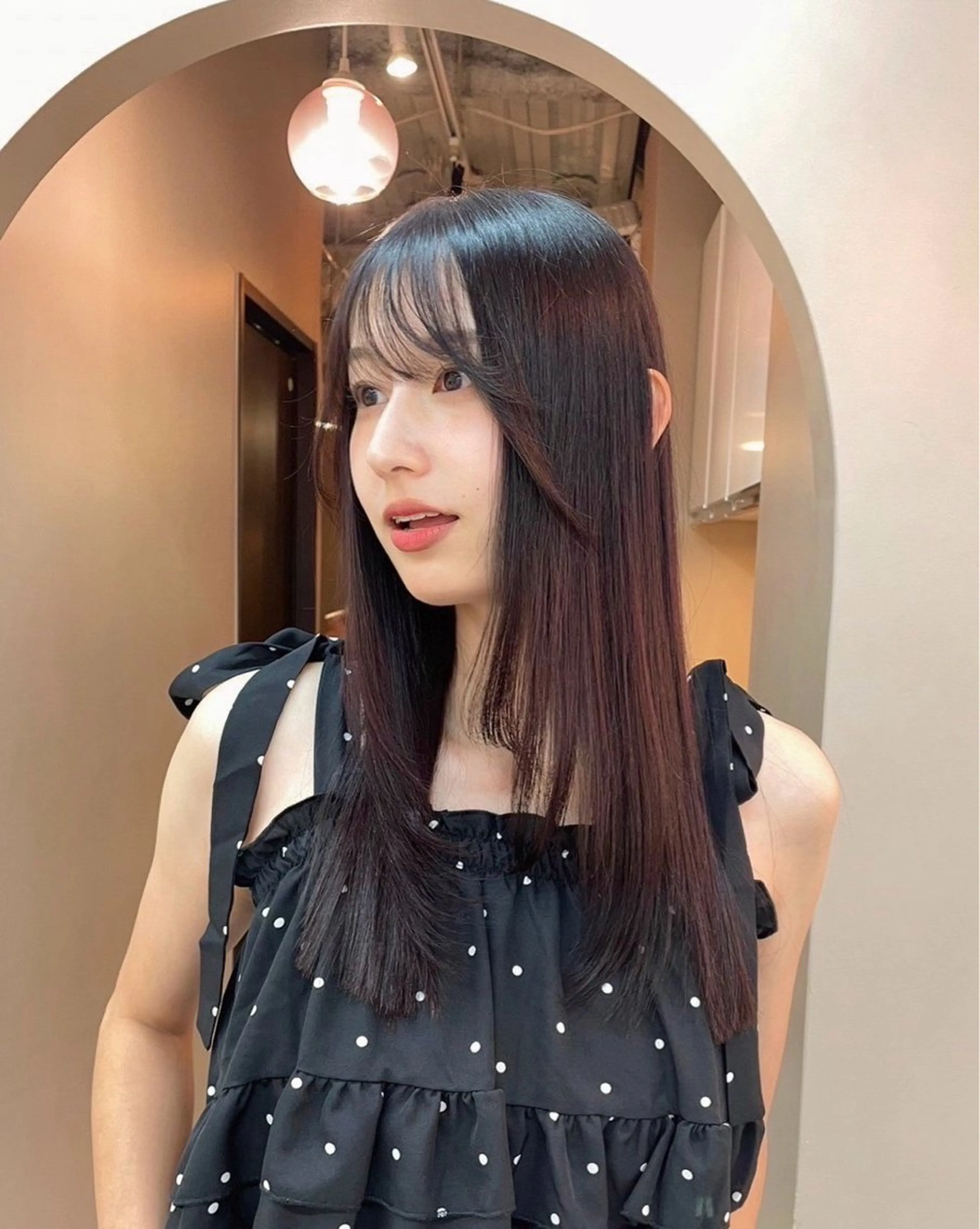 ロング カット 韓国レイヤー　船橋 徒歩5分/小川友美のヘアスタイル