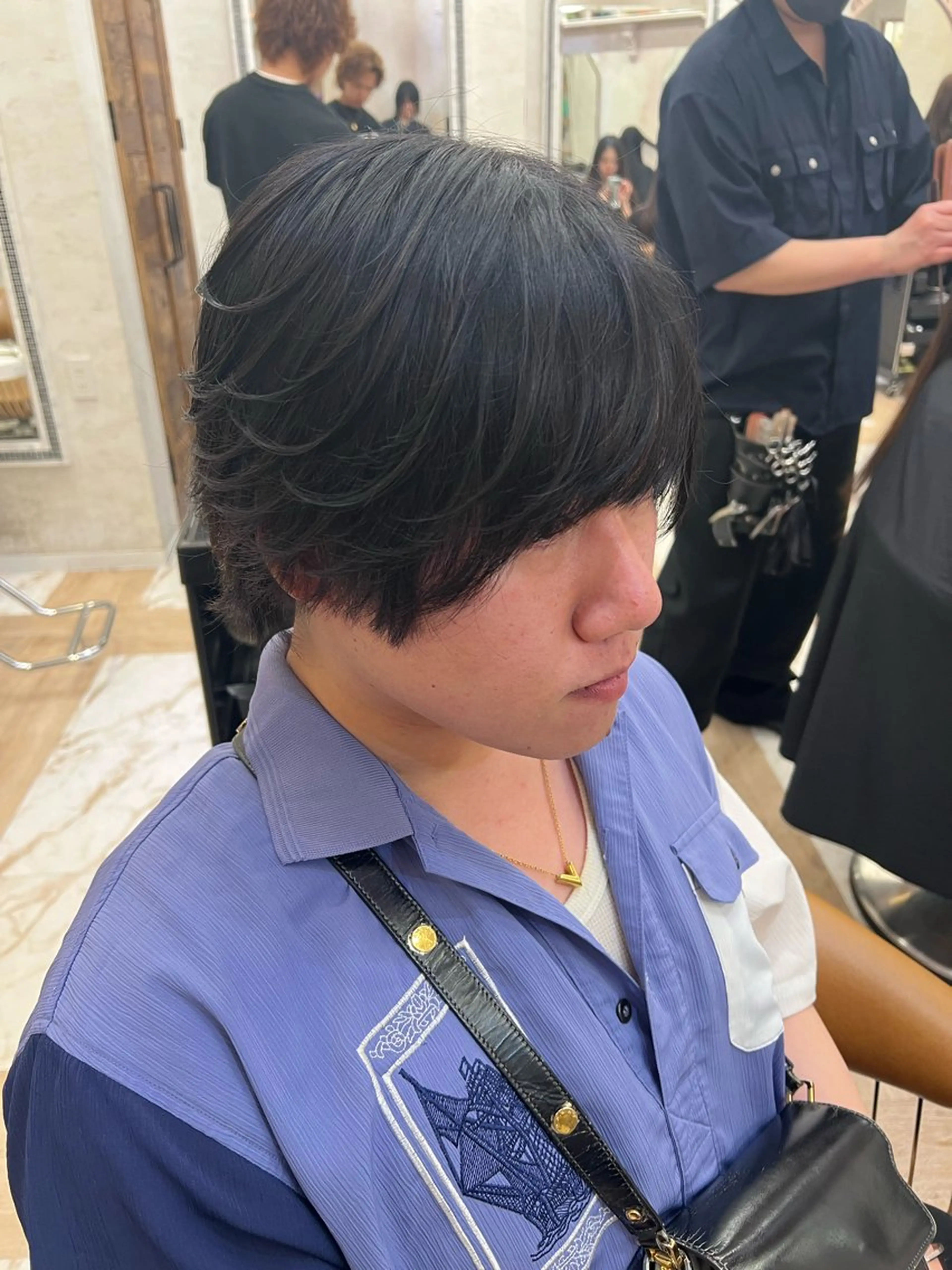 ショート 縮毛矯正/ブリーチ なしダブルカラー輝希のヘアスタイル