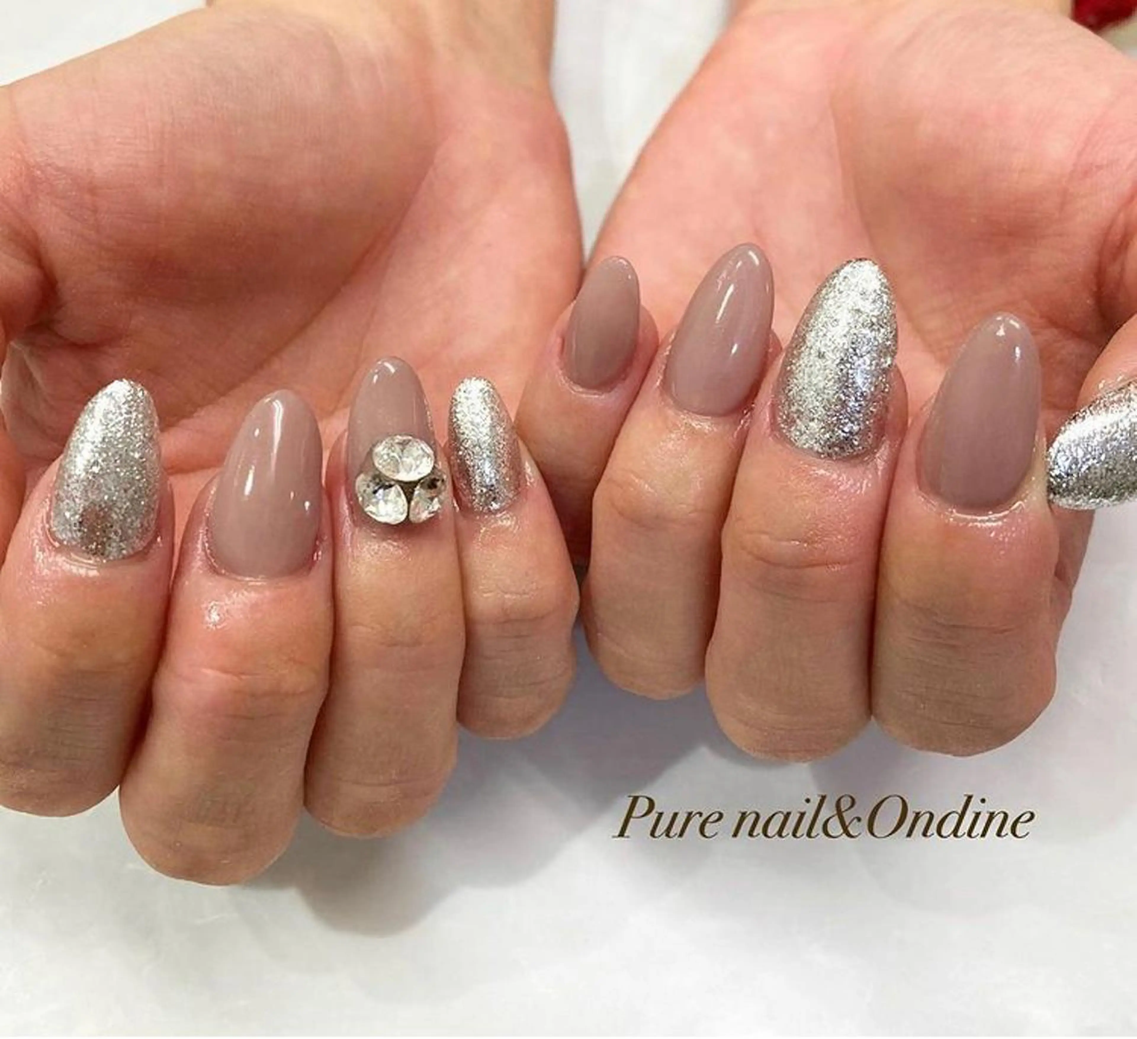 ネイル ワンカラーネイル スカルプネイル ショートネイル ピュアネイル& オンディーヌのネイルデザイン