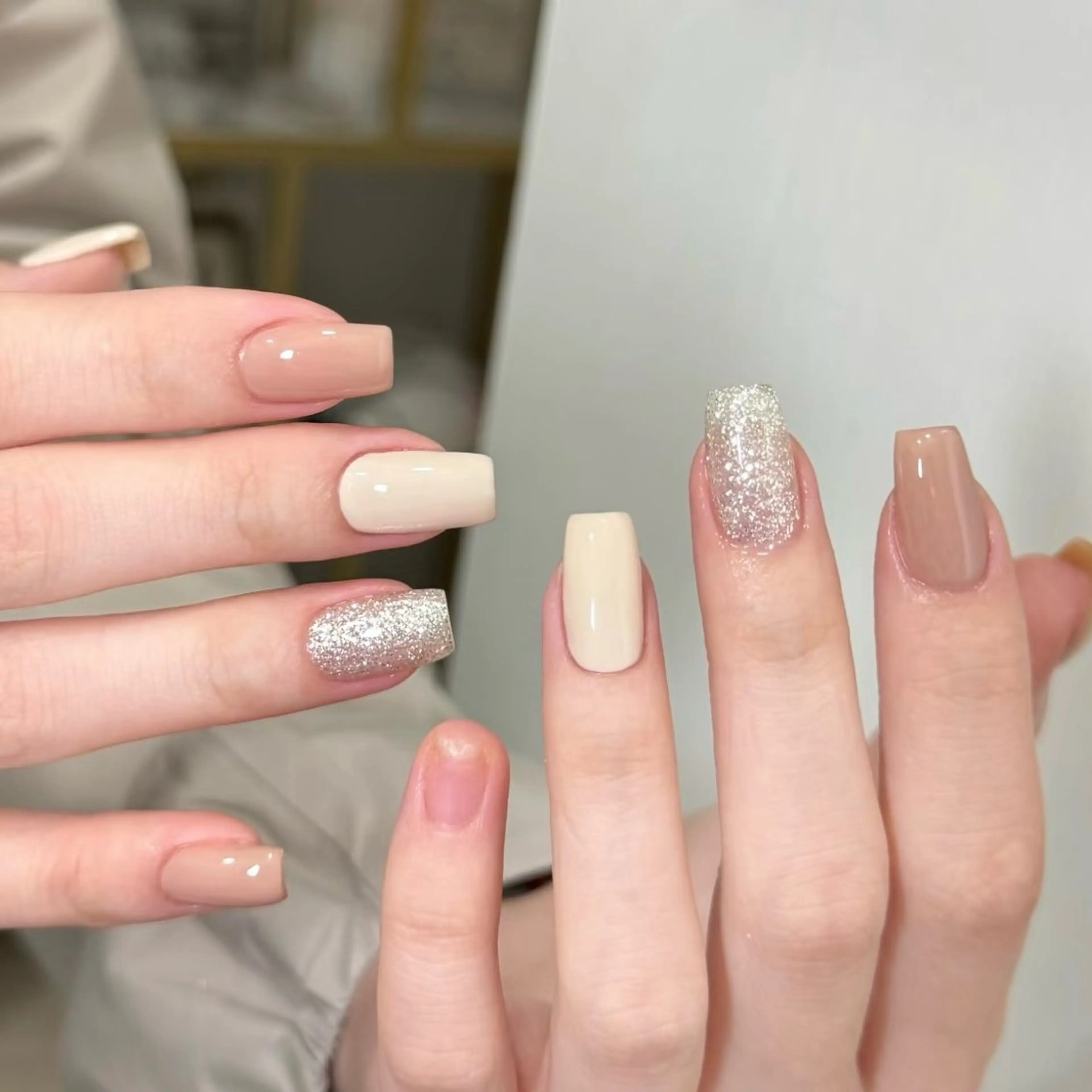 ネイル アートネイル ジェルネイル 韓国ネイル 持ち込み スカルプネイル ハンドネイル はなネイル所属・R_nail xixiのネイルデザイン