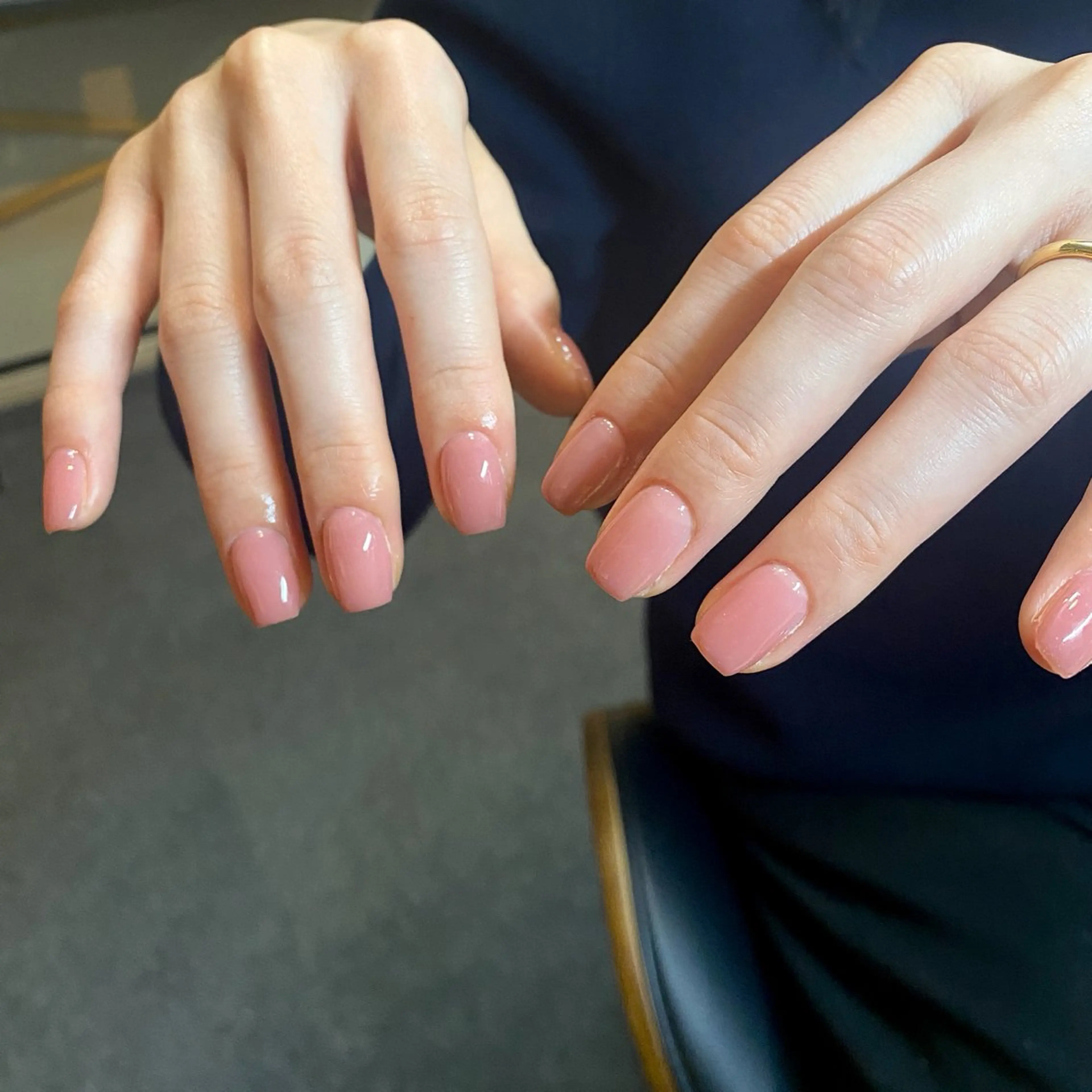 ネイル オフィスネイル ワンカラーネイル ピンク シンプルネイル ハンドネイル ハンドケア 🎀NAIL🎀 AI🪄︎︎◝✩のネイルデザイン