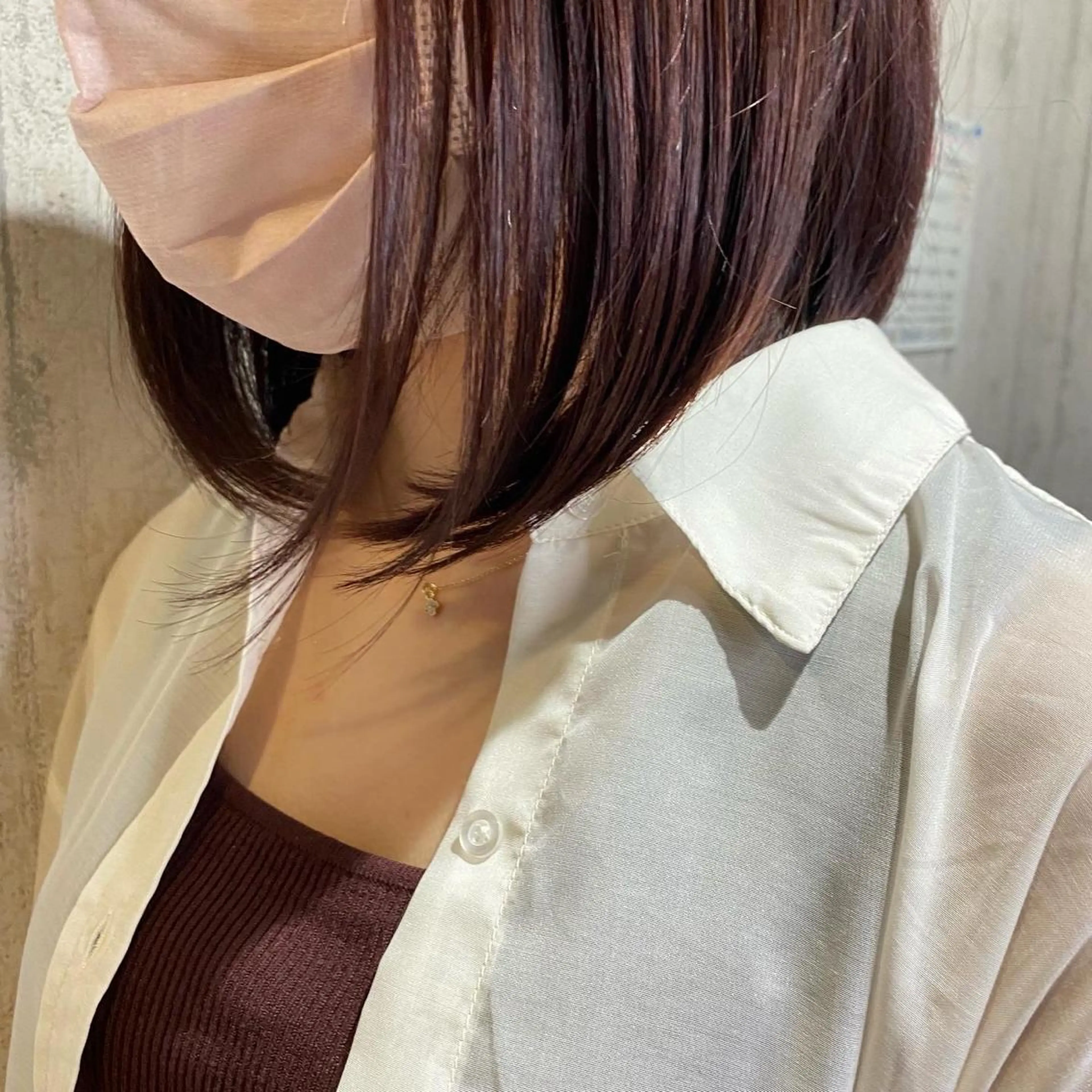 ミディアム カラー ヘアカラー ミモリ ユウタのヘアスタイル