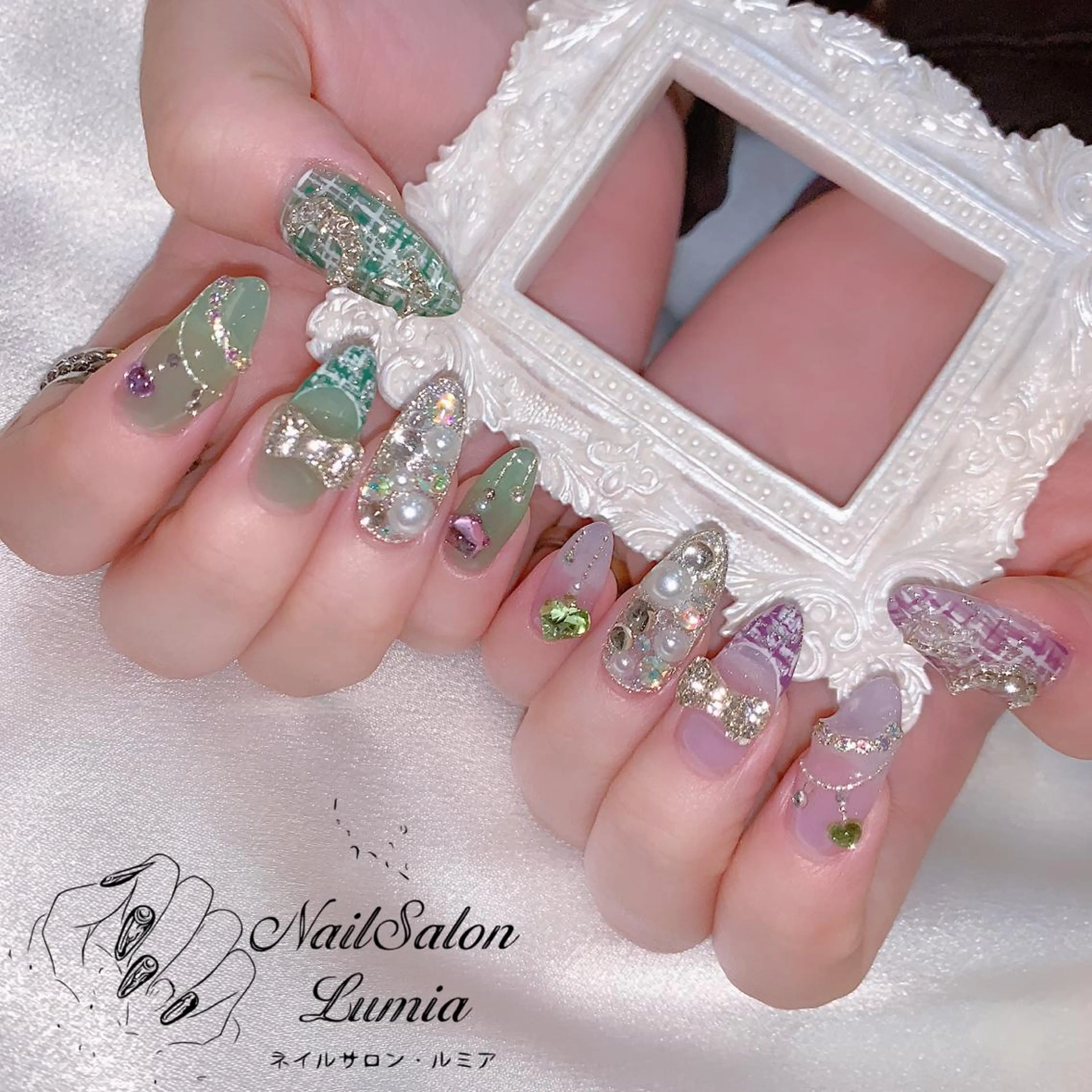 ネイル ハンドネイル ネイルサロン ルミア Lumia 店長のネイルデザイン