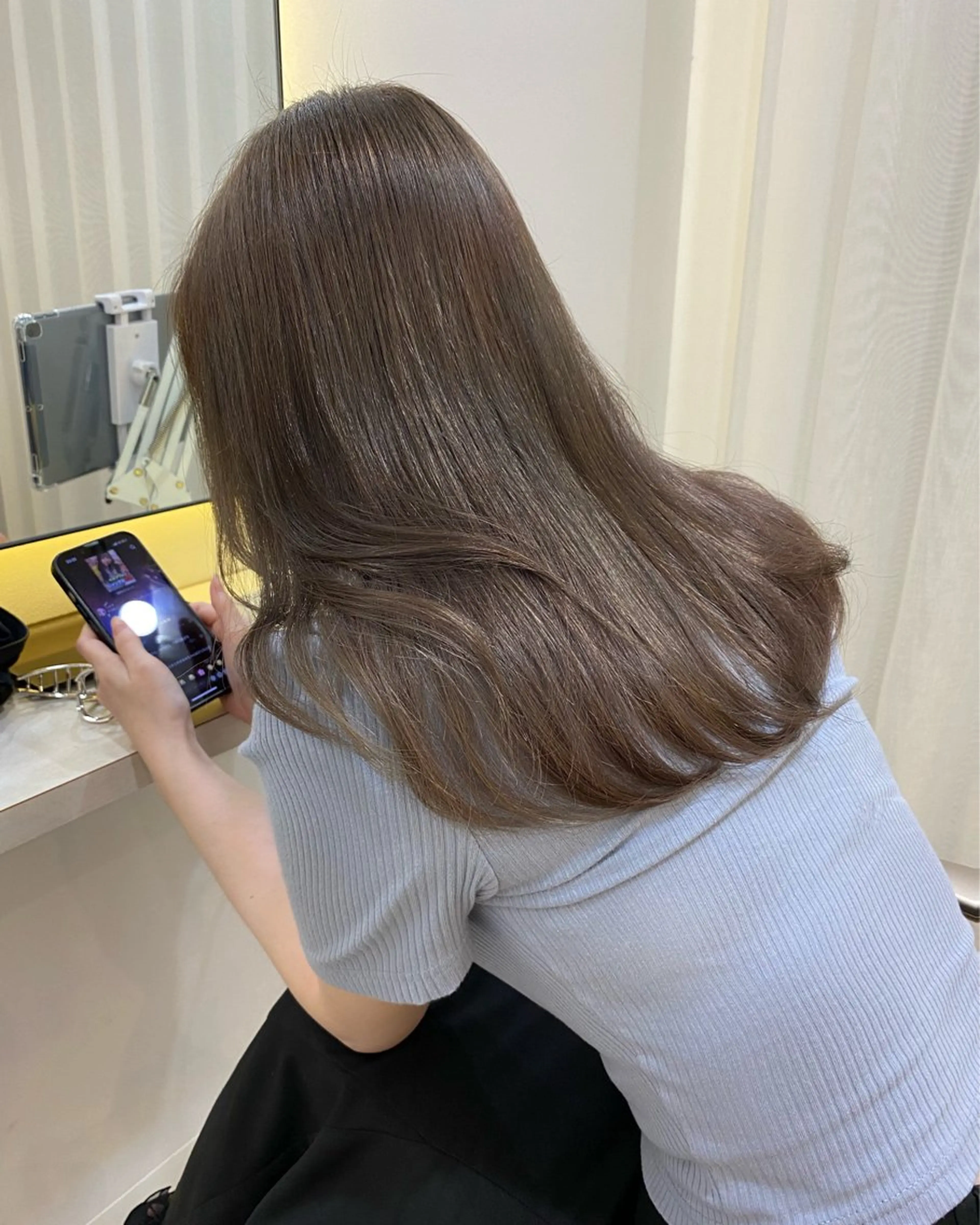 ミディアム カット ヘアカラー 透明感カラー／メンズ 特化kazumaのヘアスタイル