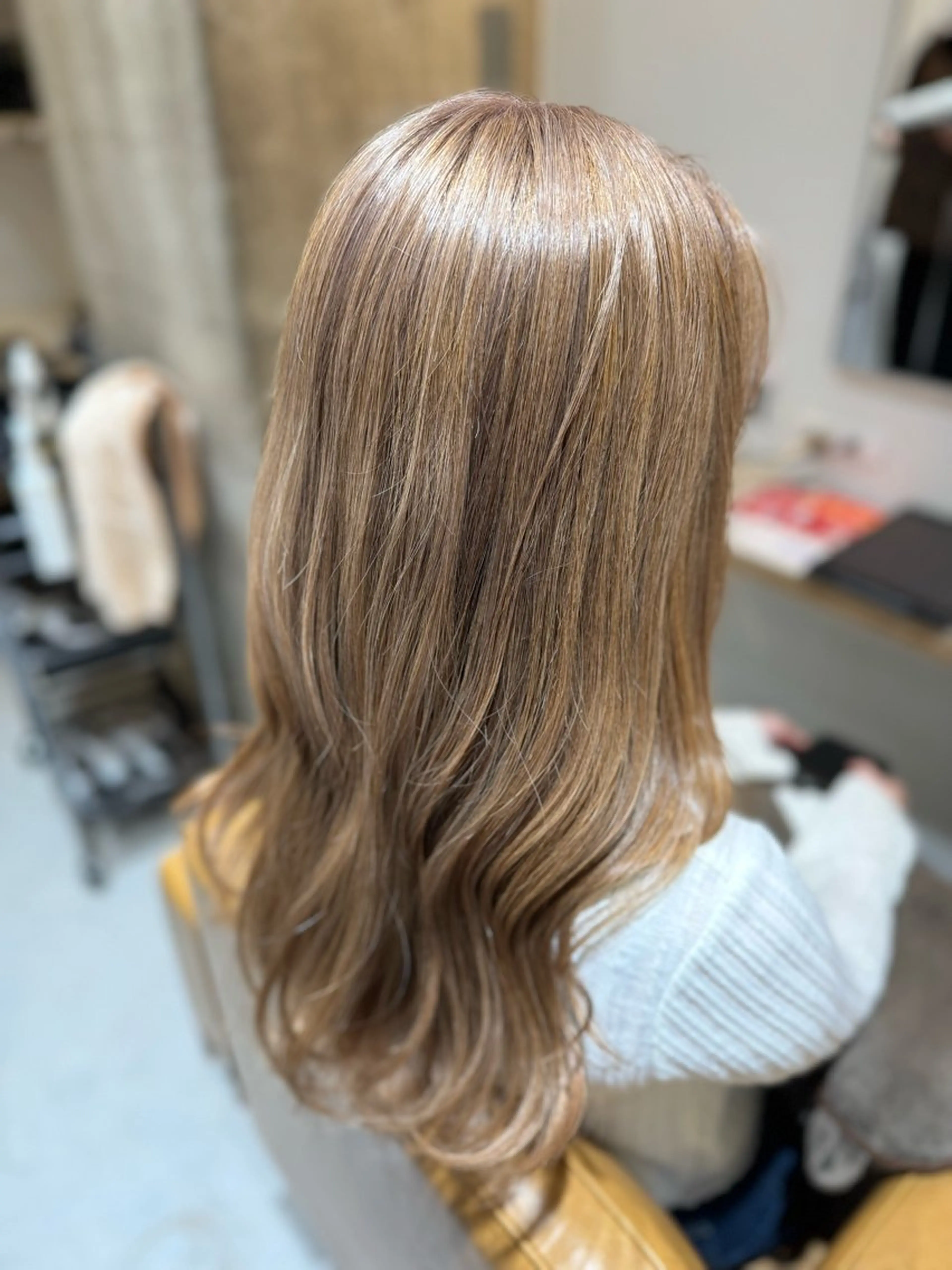 セミロング ヘアカラー トリートメント 🐹 Mio / 艶髪/縮毛矯正🍎のヘアスタイル