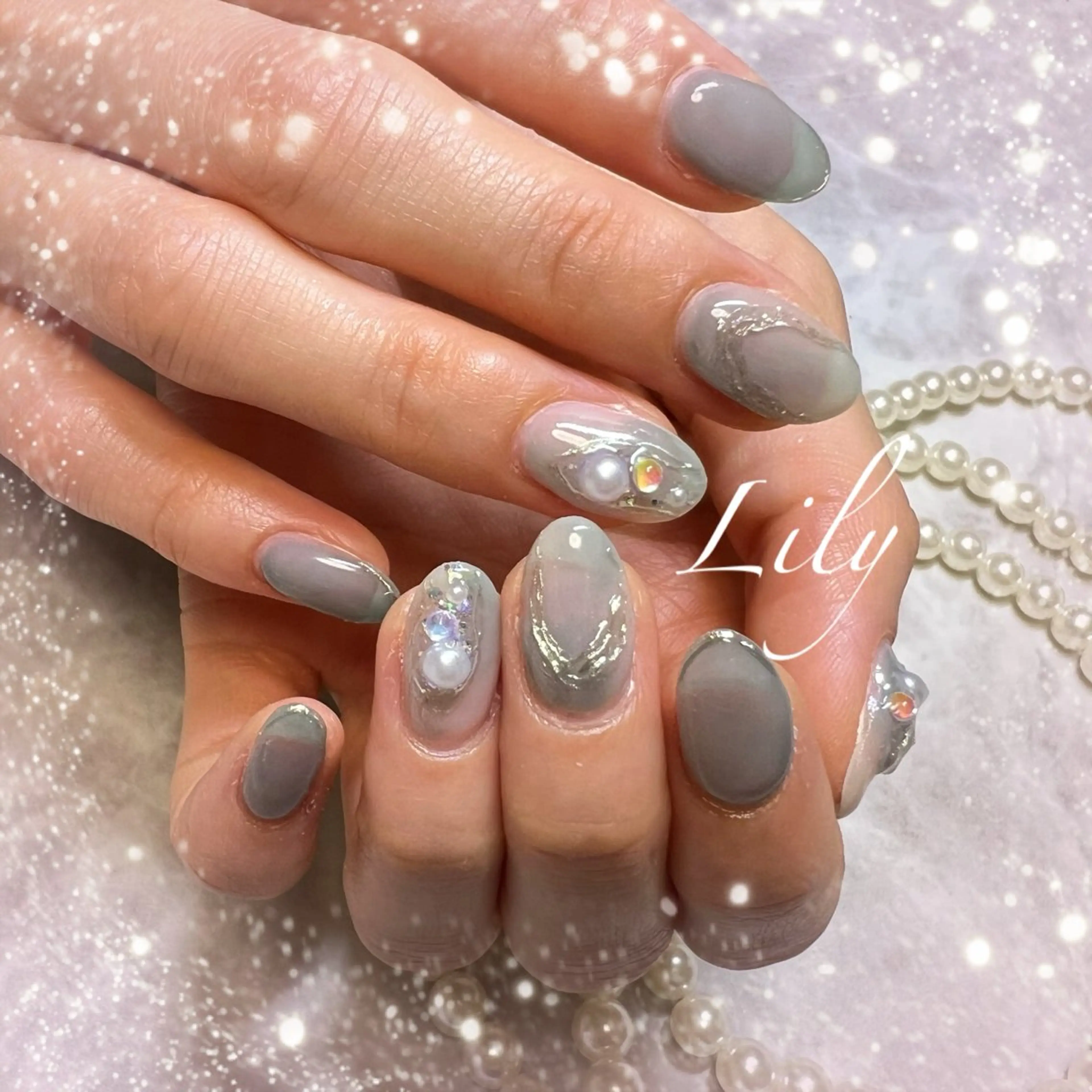ネイル ニュアンスネイル ハンドネイル Nailsalon Lilyのネイルデザイン