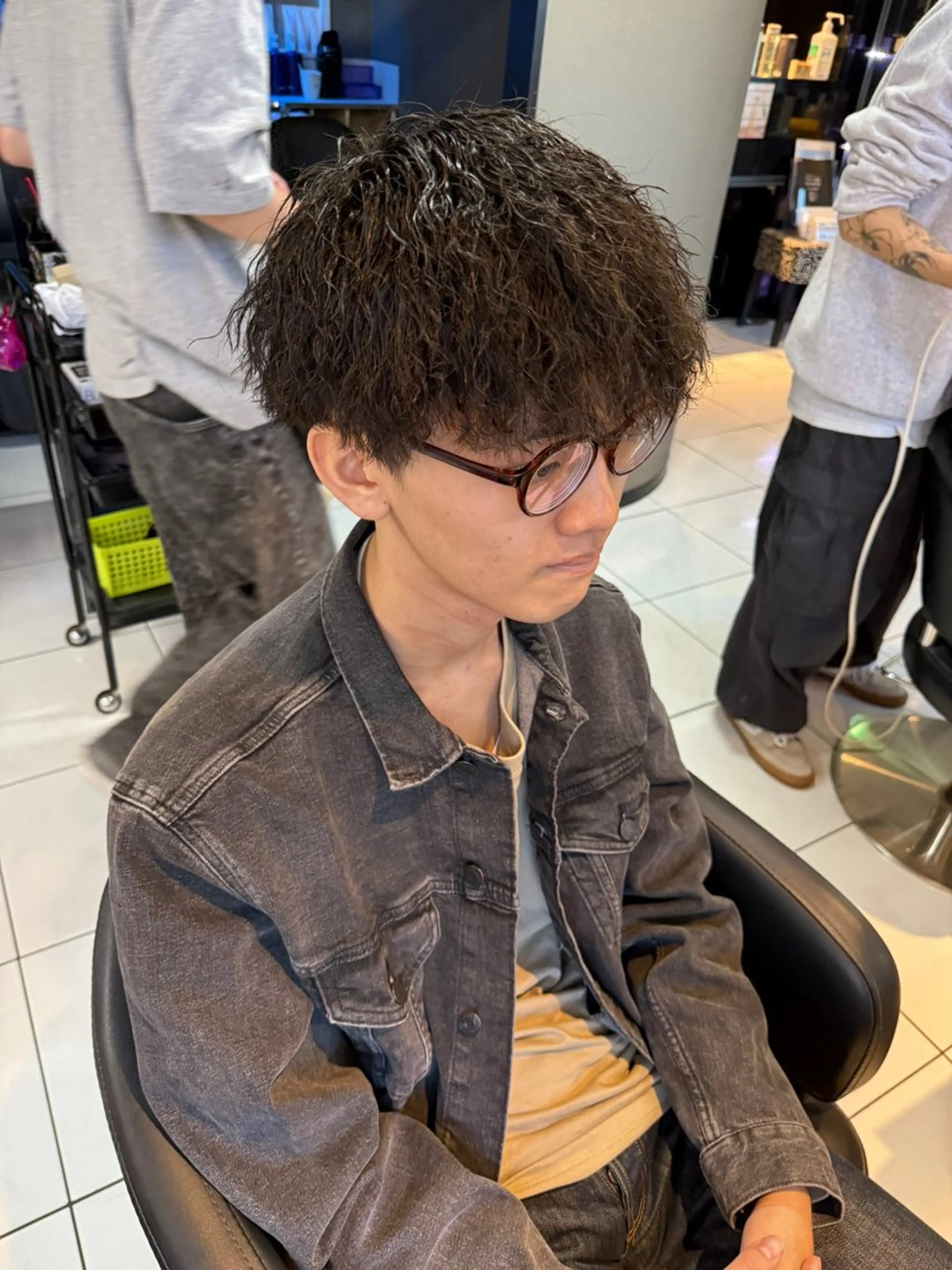 ショート パーマ メンズ メンズパーマ カット パーマ メンズパーマの達人 🌟川内絵人のヘアスタイル