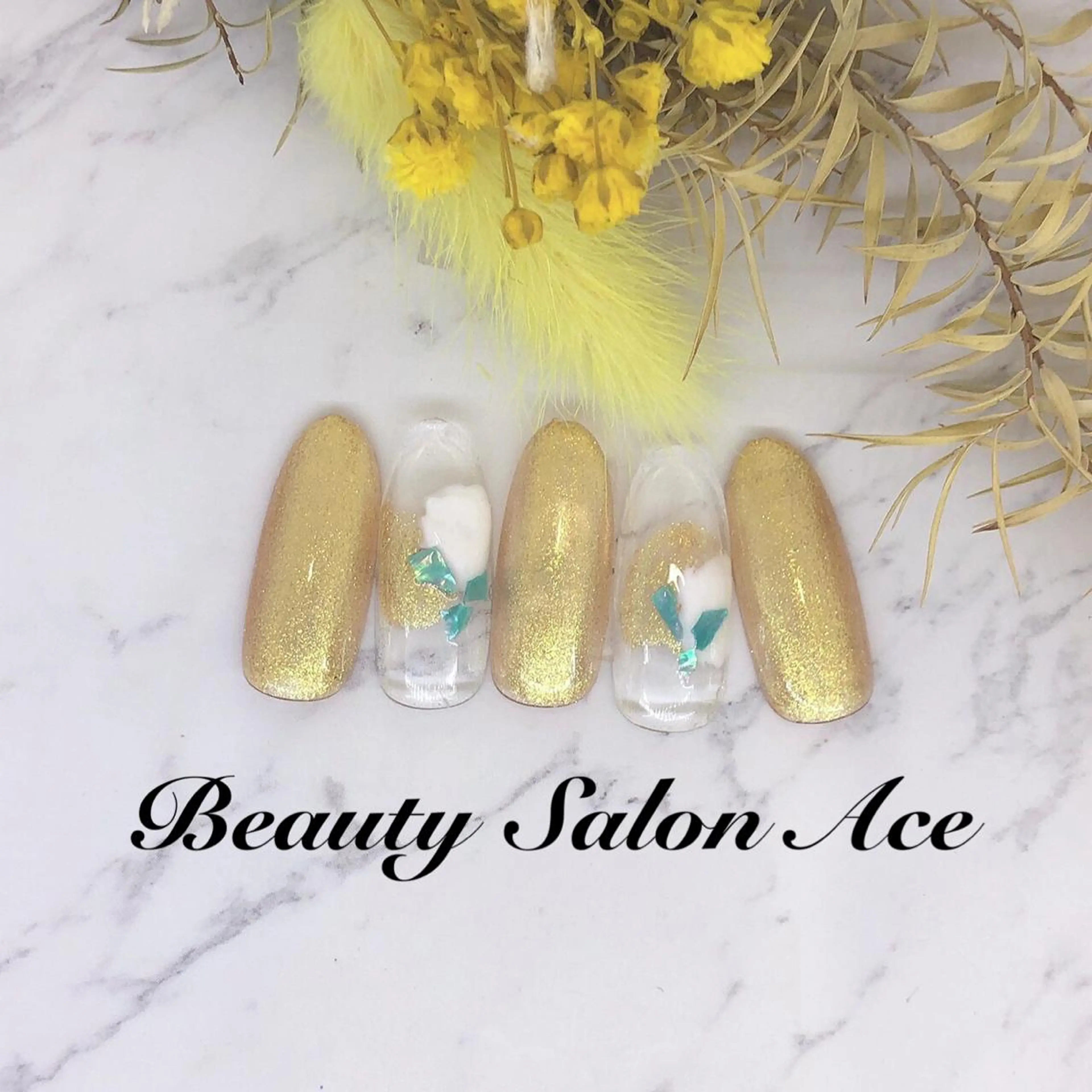 ネイル アートネイル ジェルネイル メンズネイル 夏ネイル ハンドネイル ハンドケア Beauty Salon Ace（ネイルサロン　エース）所属・池袋フィルイン Ace♡長さだしのネイルデザイン