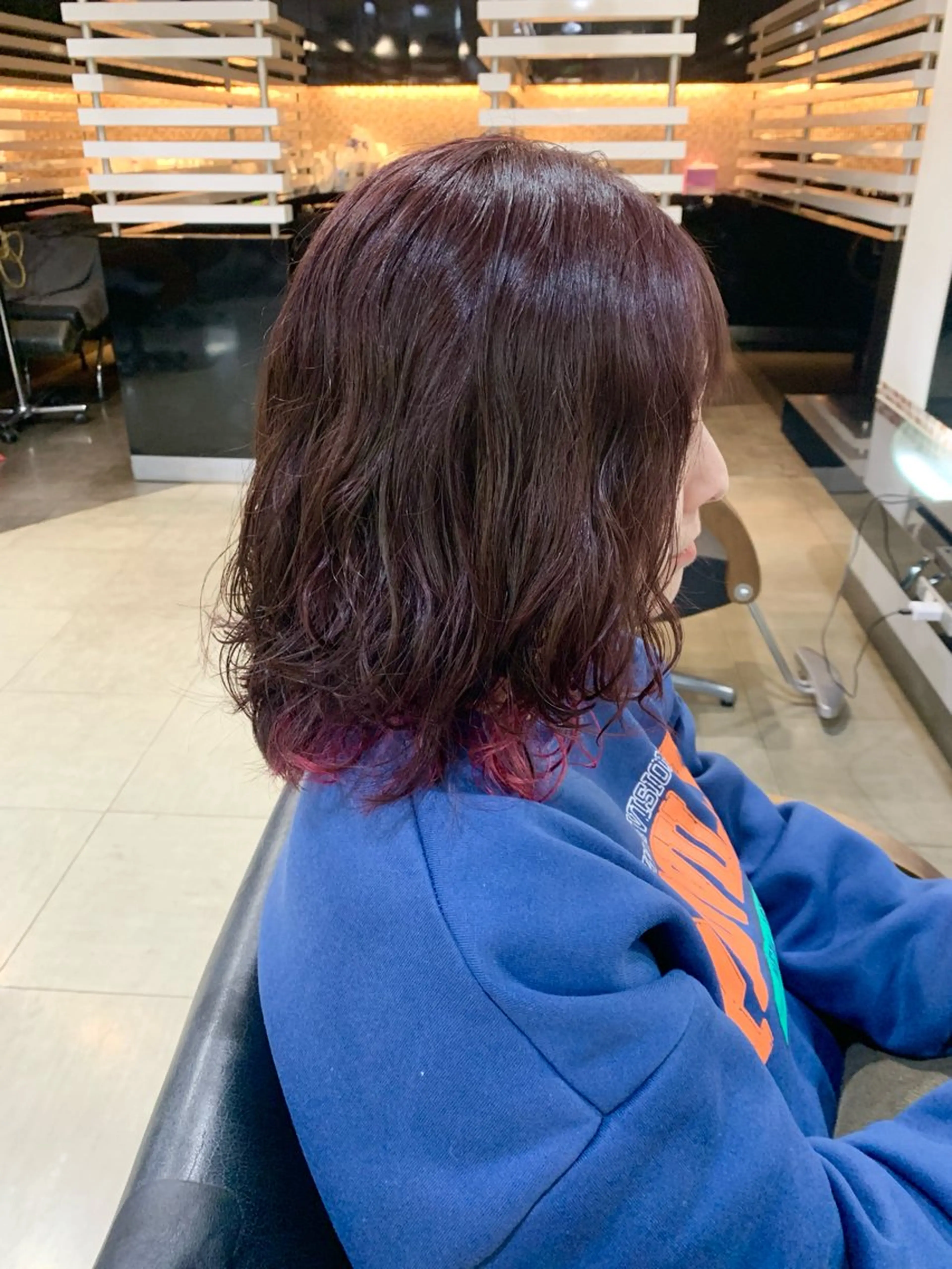 ミディアム カラー Disco Hair sanc所属・✂️ 小倉ちか✂️のヘアスタイル
