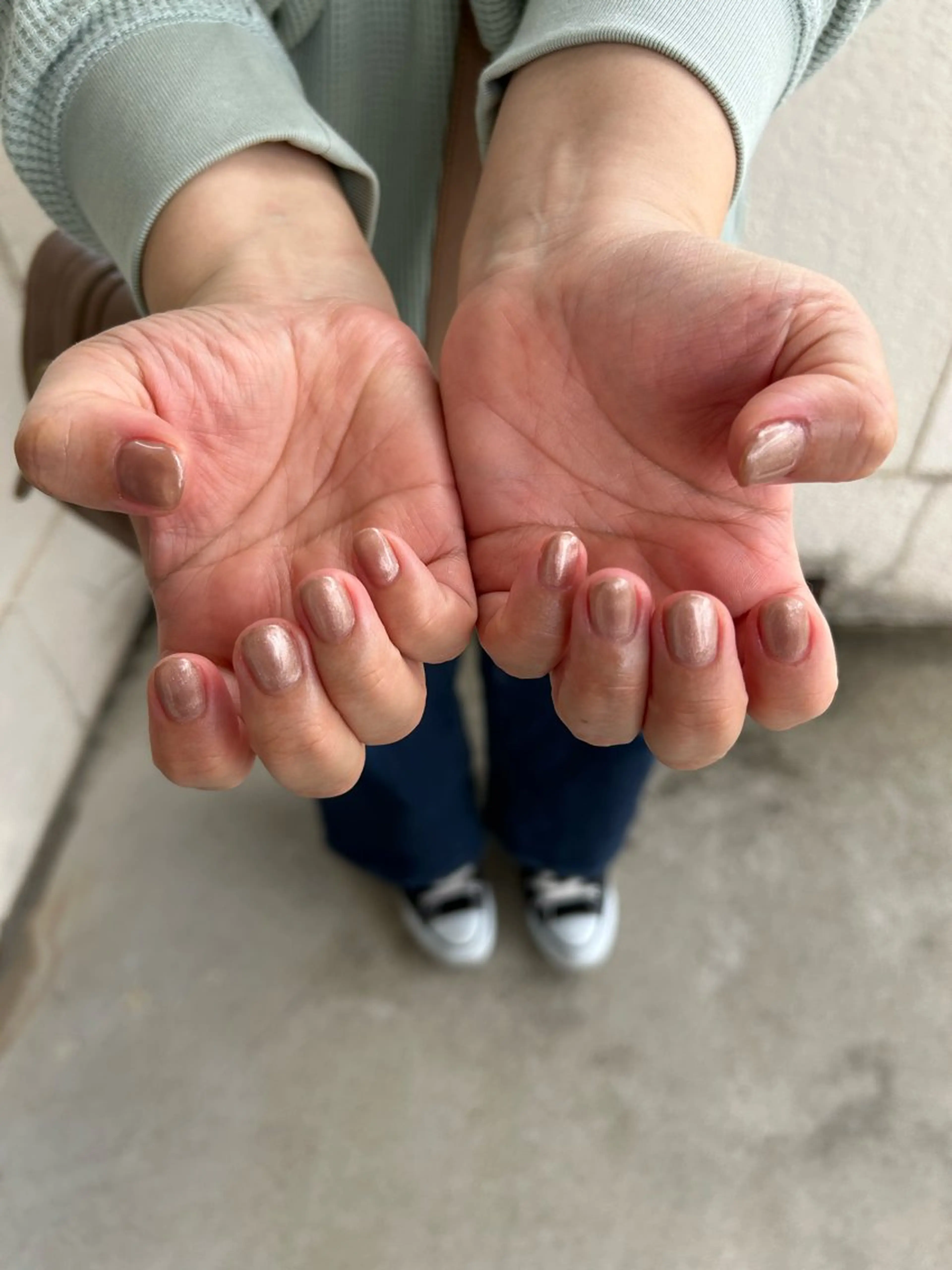 ネイル グラデーション ラメ(グリッター) ラメグラデーション ワンカラーネイル ArcoIris所属・Arco Iris 告瑠莉のネイルデザイン