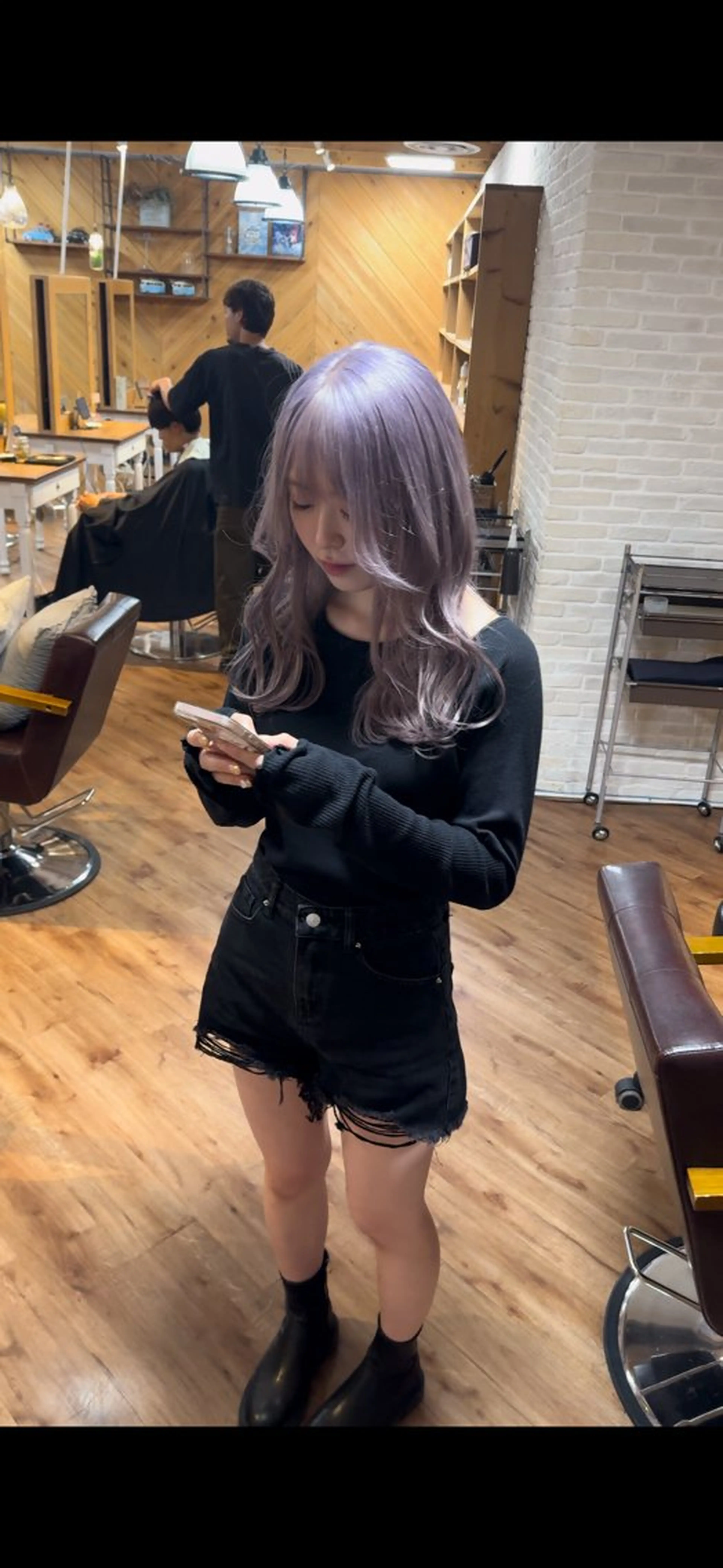 ロング カラー little×PORTO 元町店所属・藤本 あさひのヘアスタイル