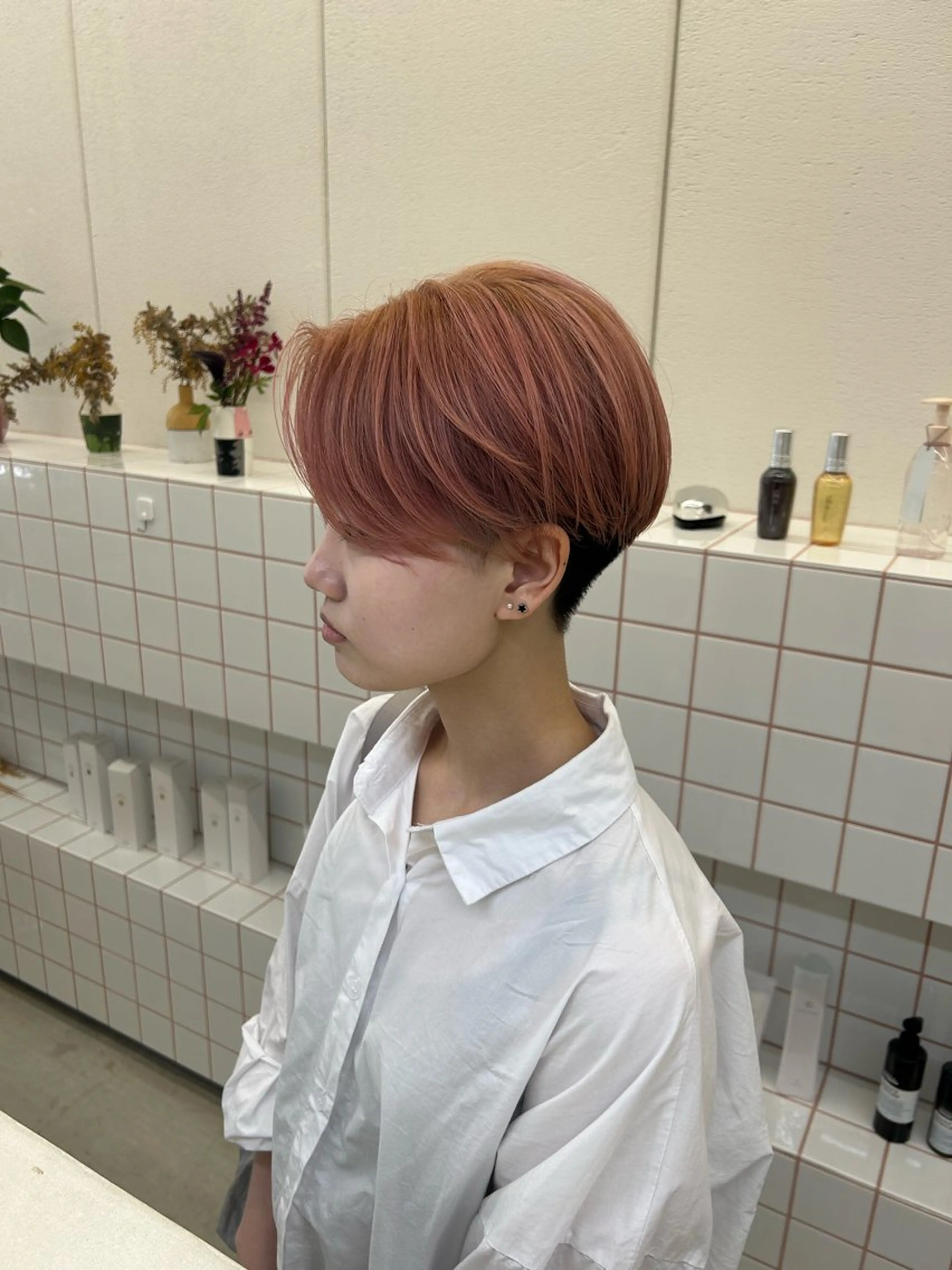 ショート 名古屋/伏見/花屋 併設/不破新のヘアスタイル