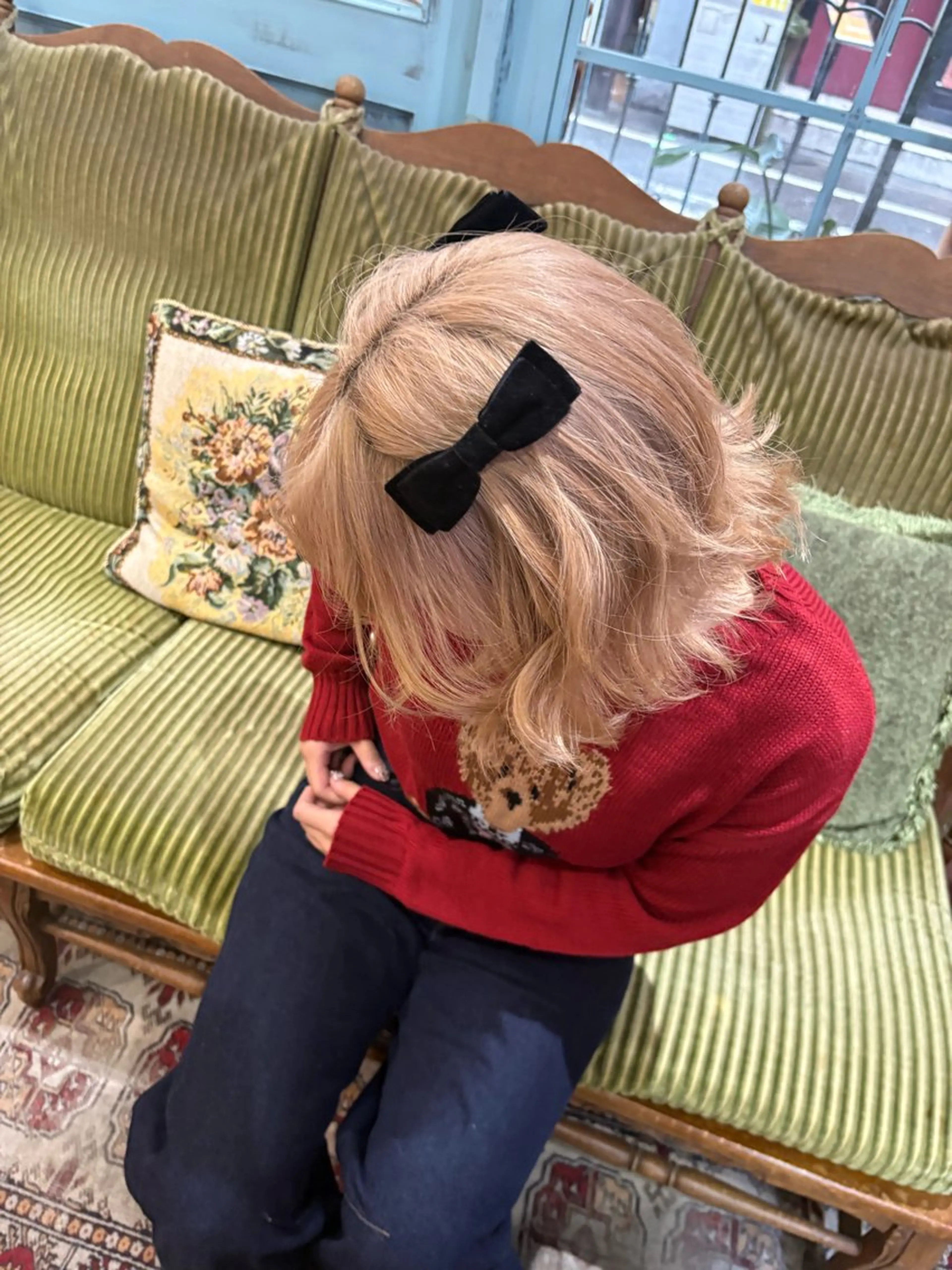 ミディアム ヘアカラー 心斎橋スタイリスト 🛼MATOI🛼のヘアスタイル