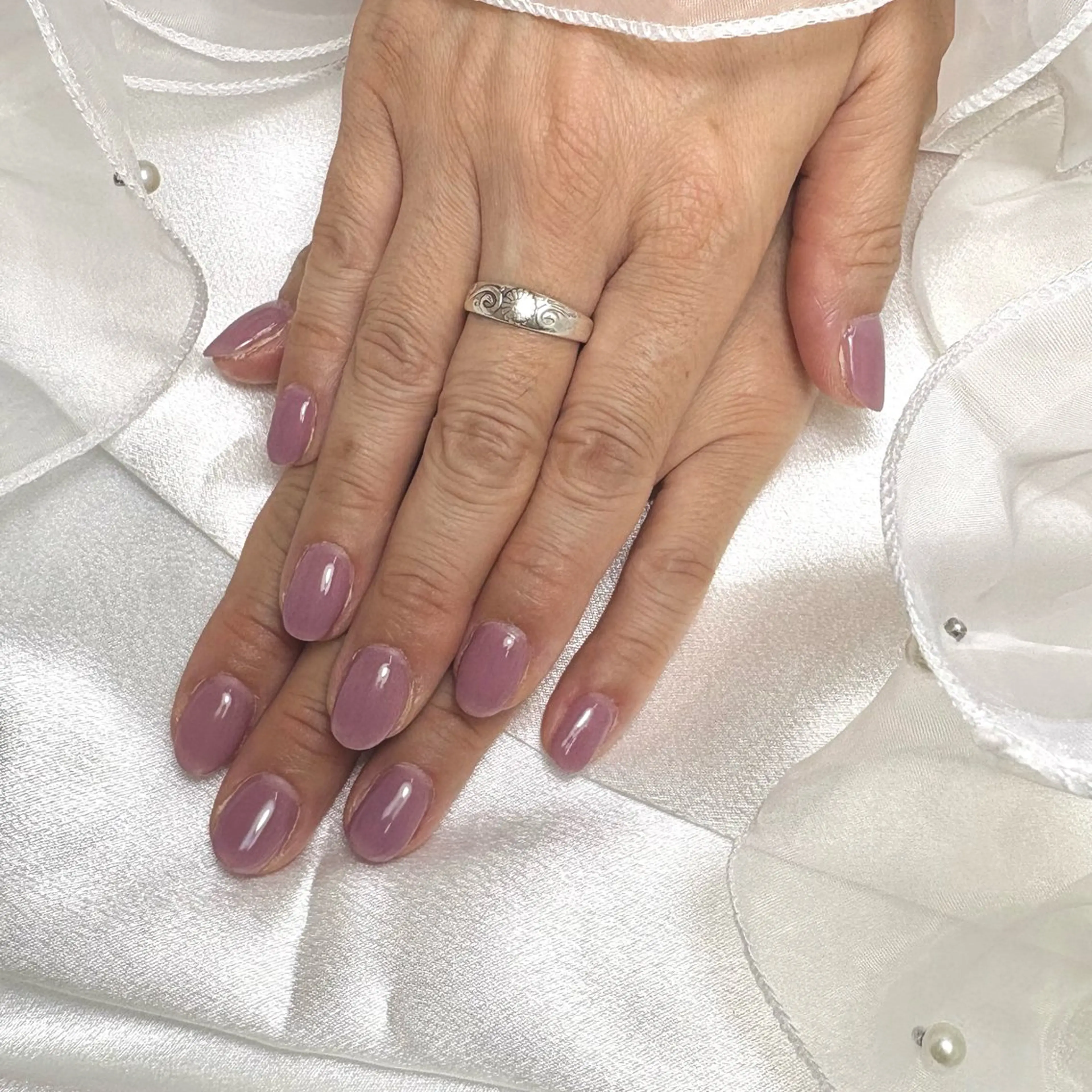 ネイル パープル bel fiore .のネイルデザイン