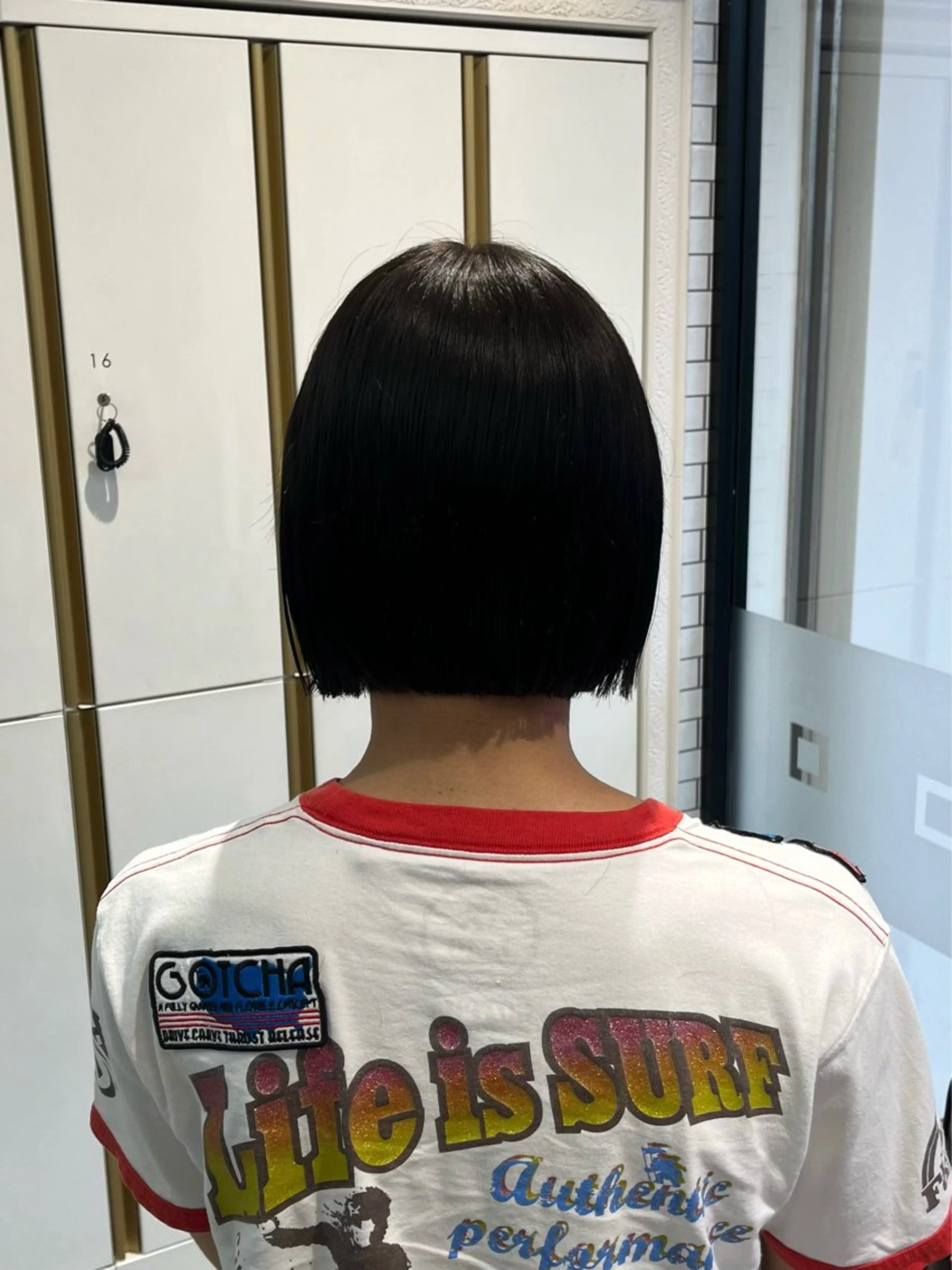 ミディアム メンズ ボブ トリートメント 透明感カラー/ レイヤーカット/麻咲のヘアスタイル