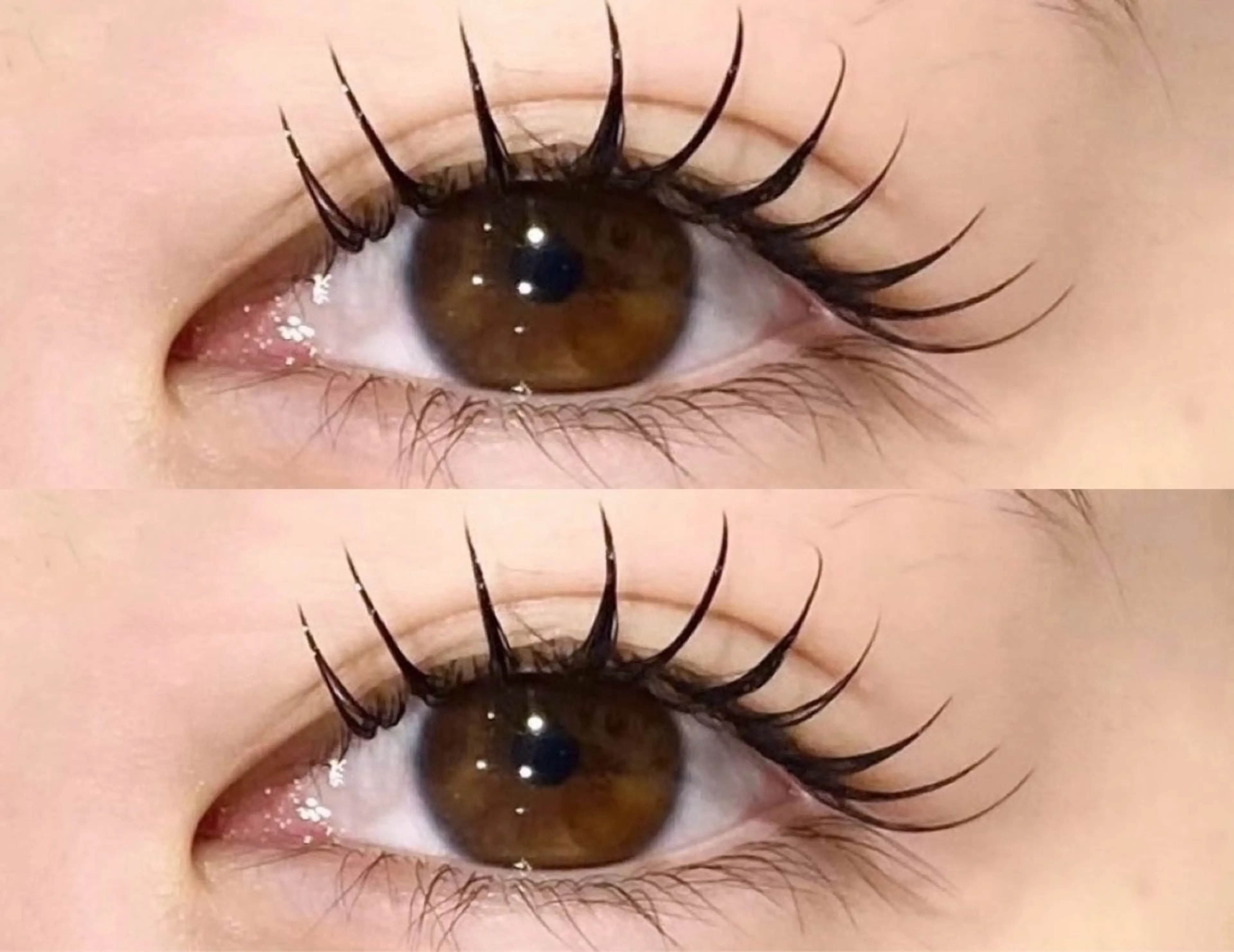 マツエク・マツパ セクシー eve🐰束間まつ毛 /透明感カラーのヘアスタイル