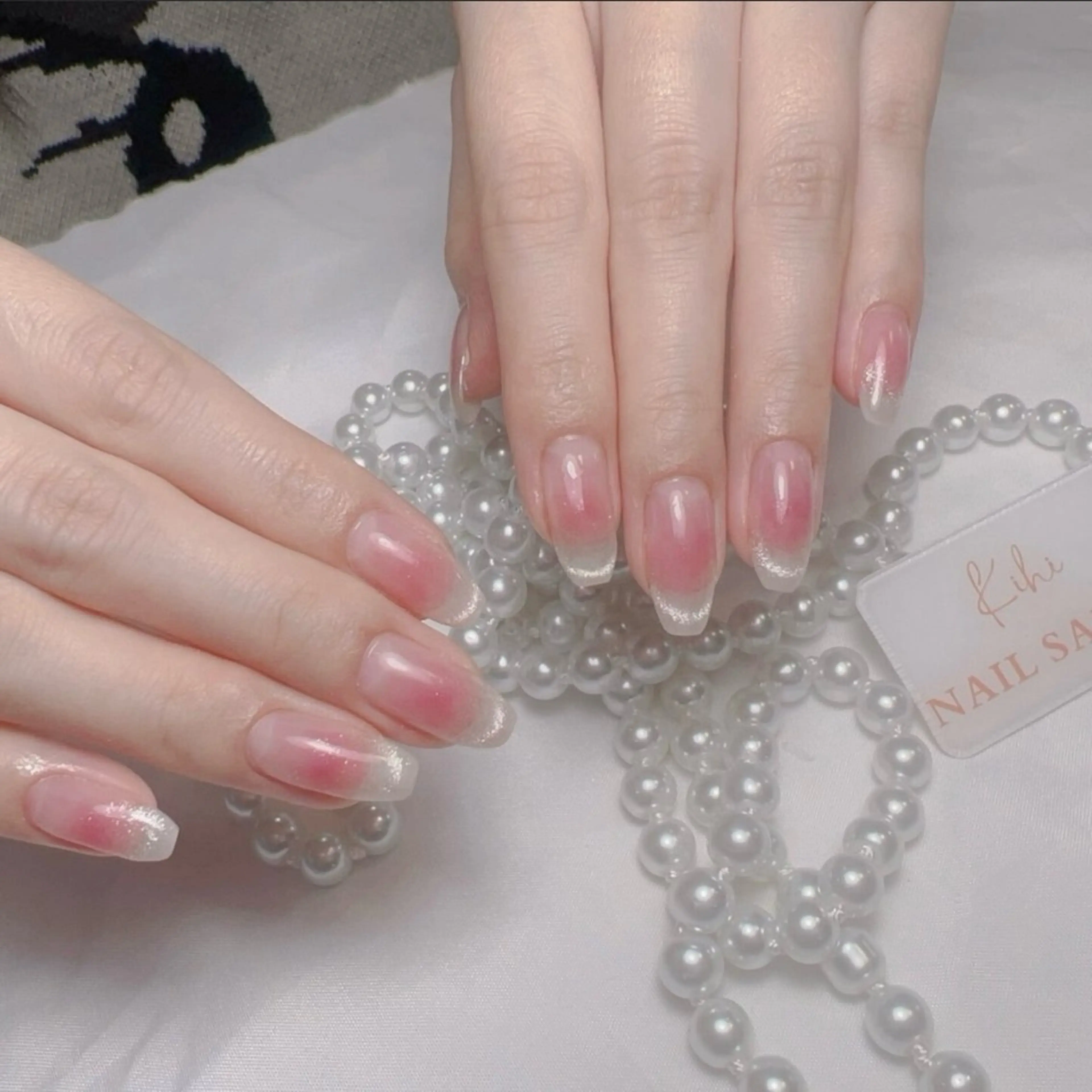 ネイル アートネイル フレンチネイル ジェルネイル グラデーション 韓国ネイル ハンドネイル 💕鈴木ユリ パラジェル/オフ無料のネイルデザイン