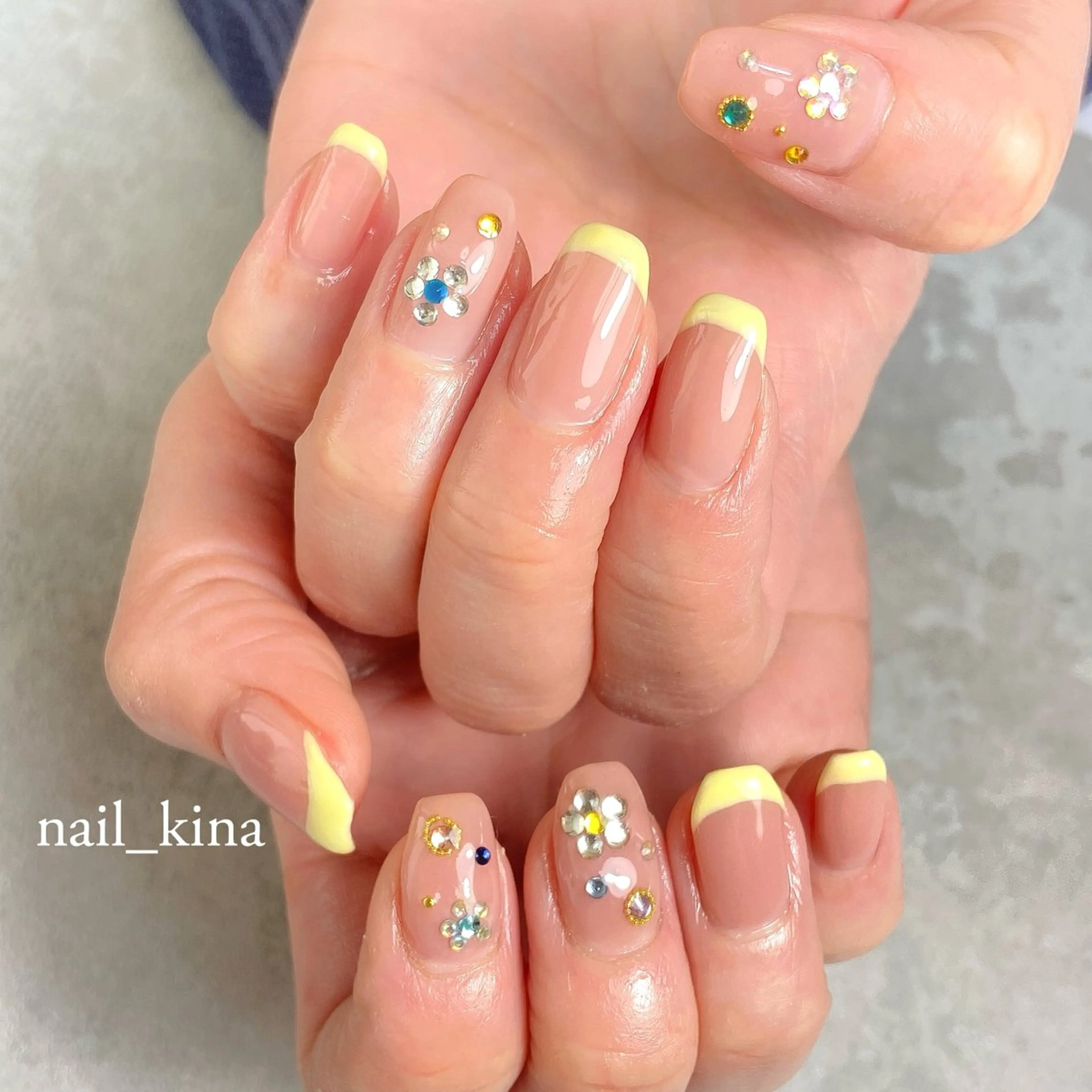 ネイル フレンチネイル パステルネイル 春ネイル nail_ kinaのネイルデザイン