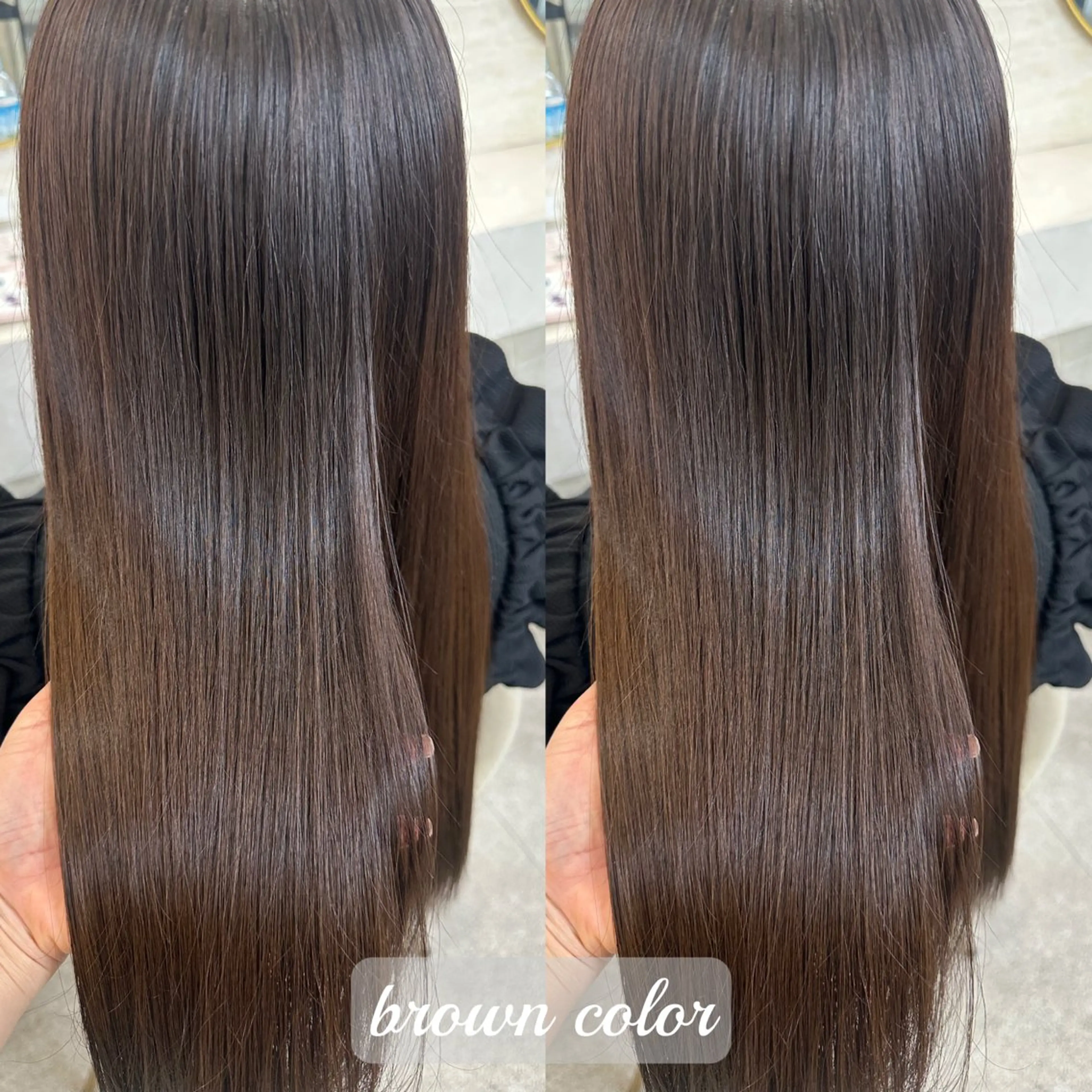 ロング ヘアカラー トリートメント lovis🧸ゆうあ 🧸/透明感カラーのヘアスタイル