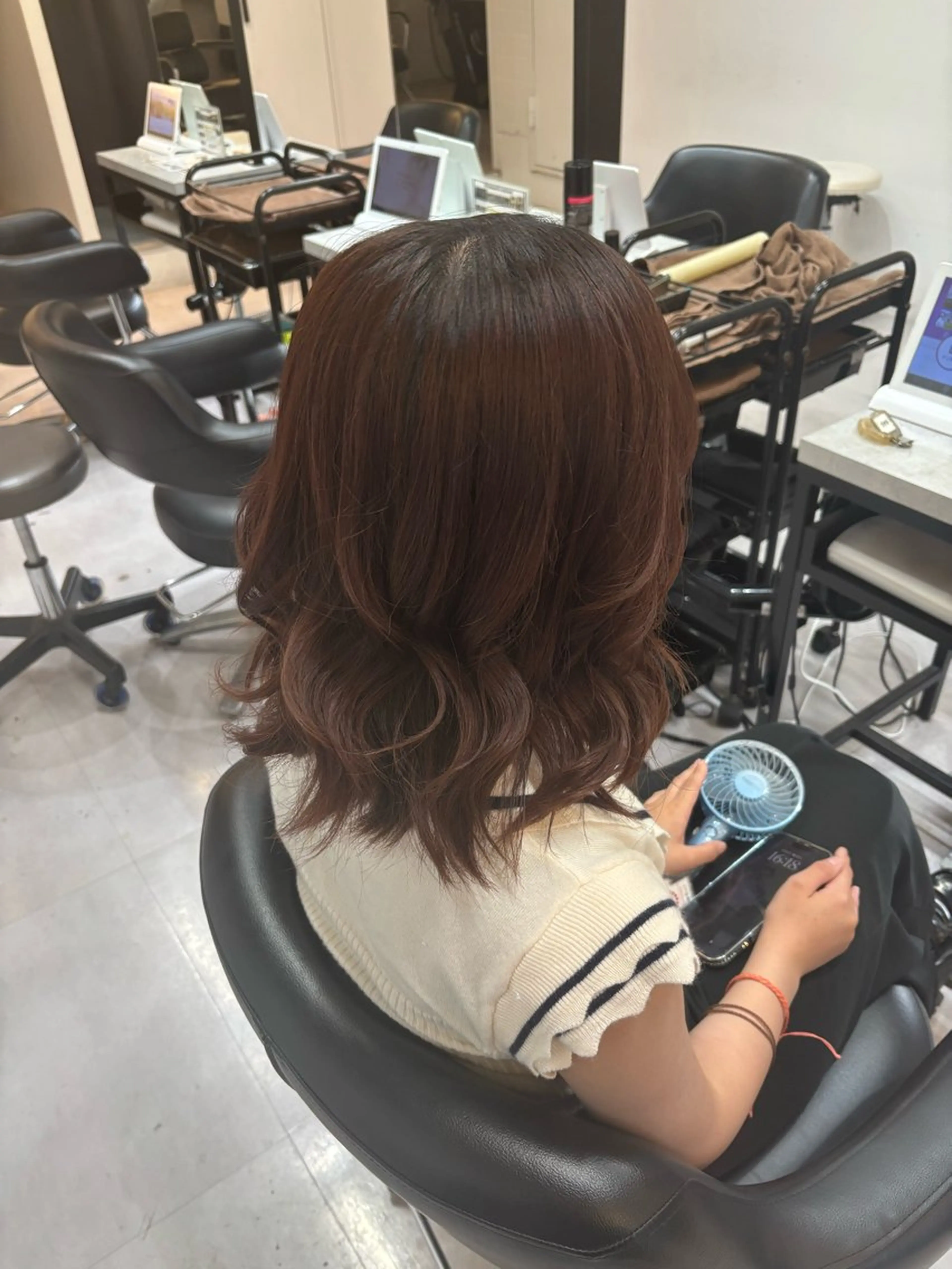 🎀コテ巻き🎀#ヘアセット #コテ巻きの写真