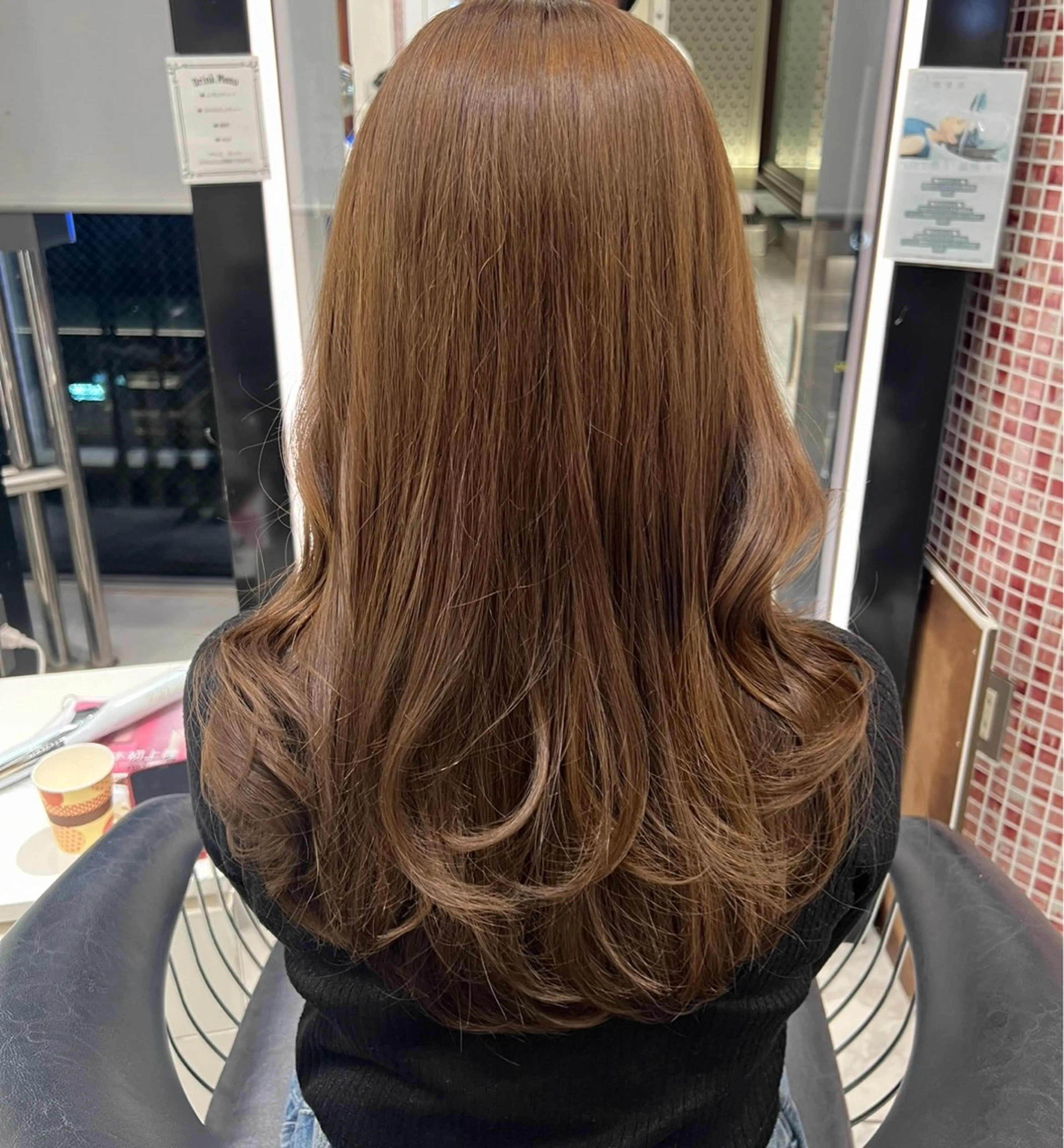 カット🖤+ 透明感カラー💕+トリートメント 木曜日のみ18時以降不可×の写真