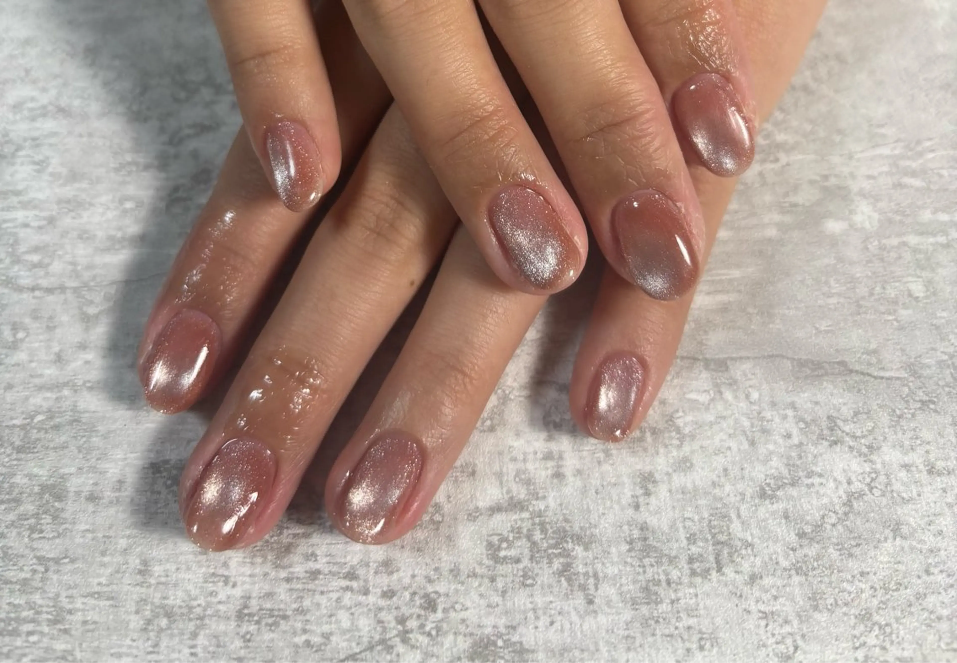 ネイル オーロラネイル 桜ネイル フラワーネイル フットネイル フレンチネイル ハンドネイル kiki nail たまプラーザのネイルデザイン