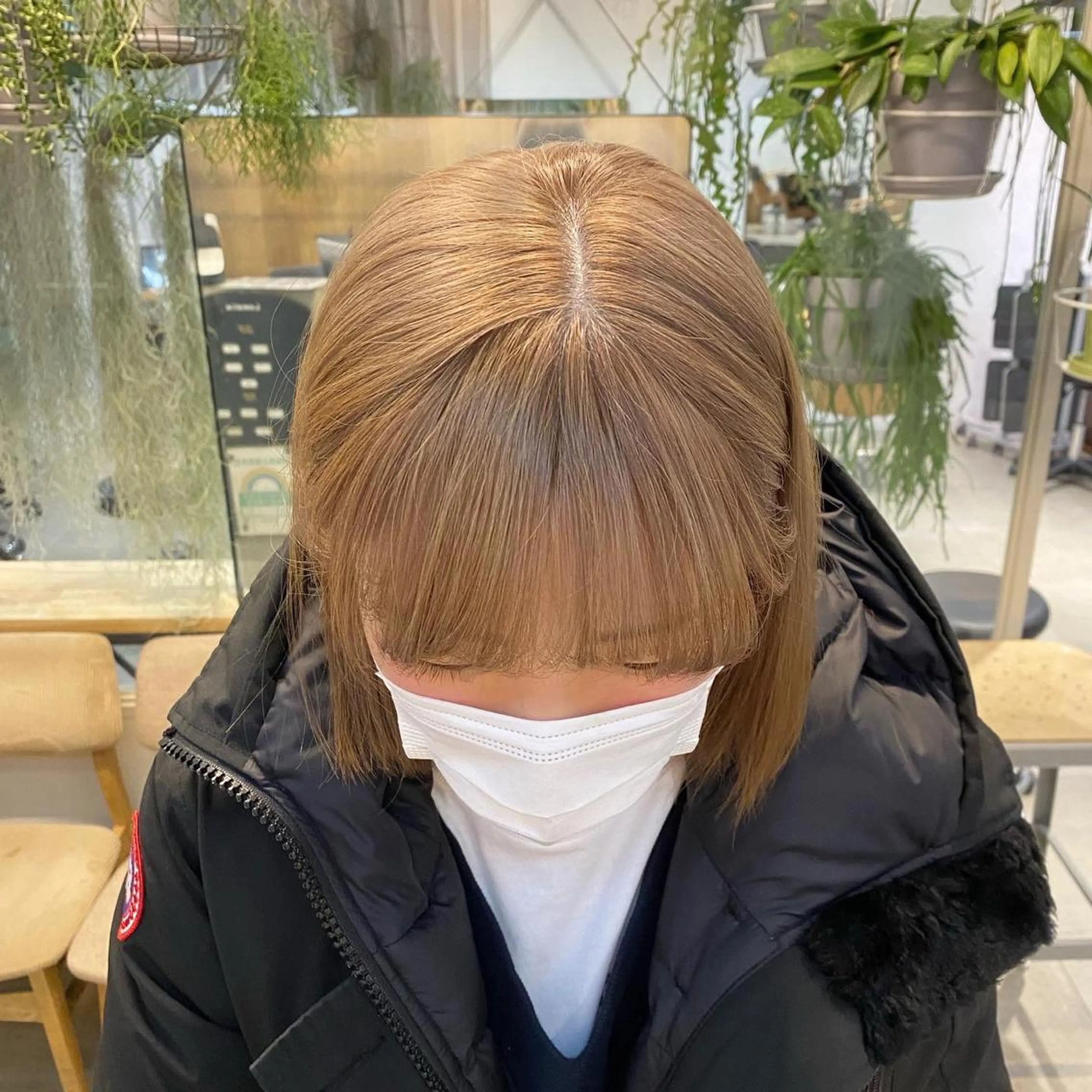 ミディアム カラー ベージュカラー ミルクティーベージュ 艶カラー 🤍🫧/makoのヘアスタイル