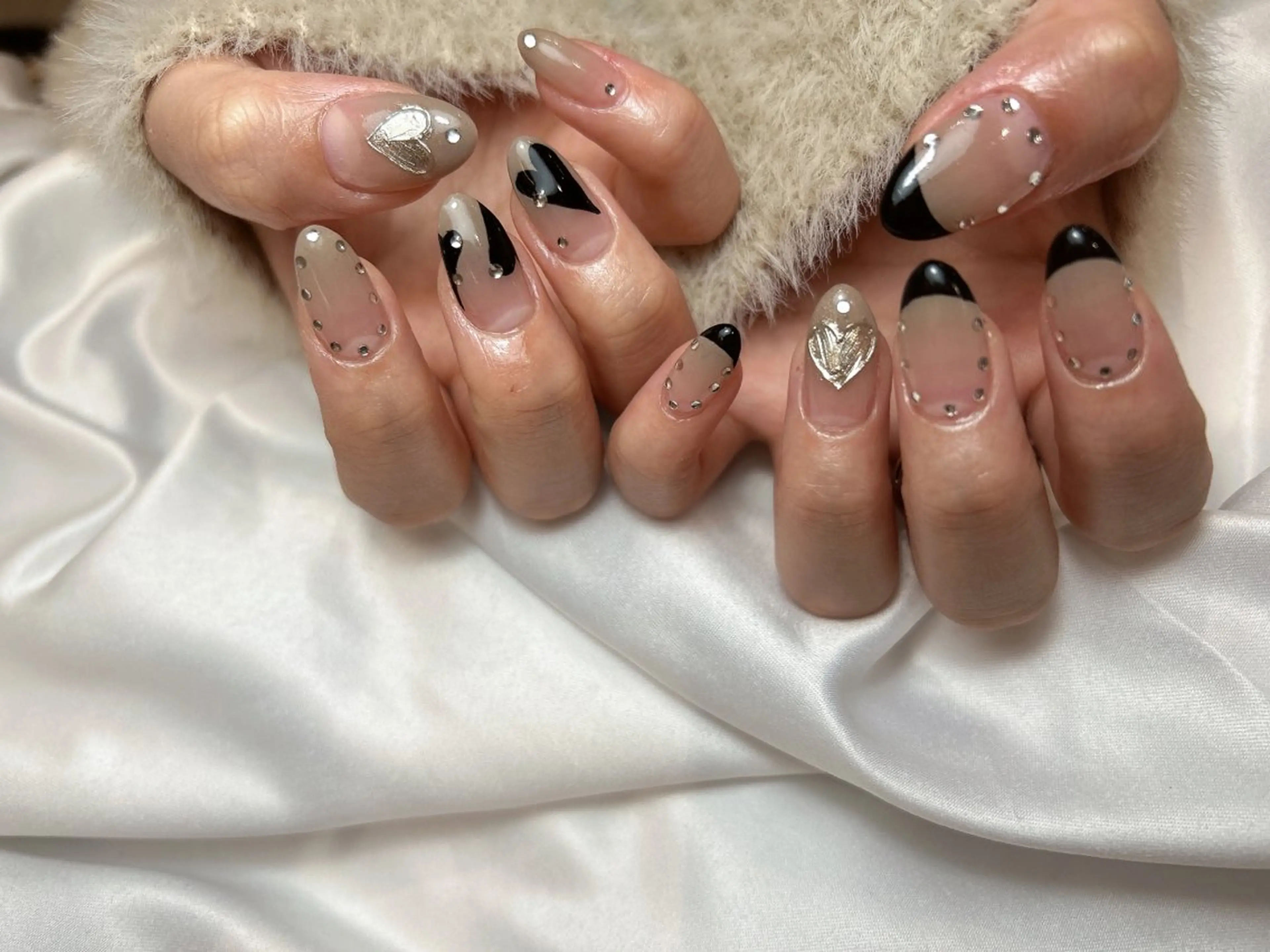 ネイル アートネイル ハート ハンドネイル フットネイル tote. sumileのネイルデザイン