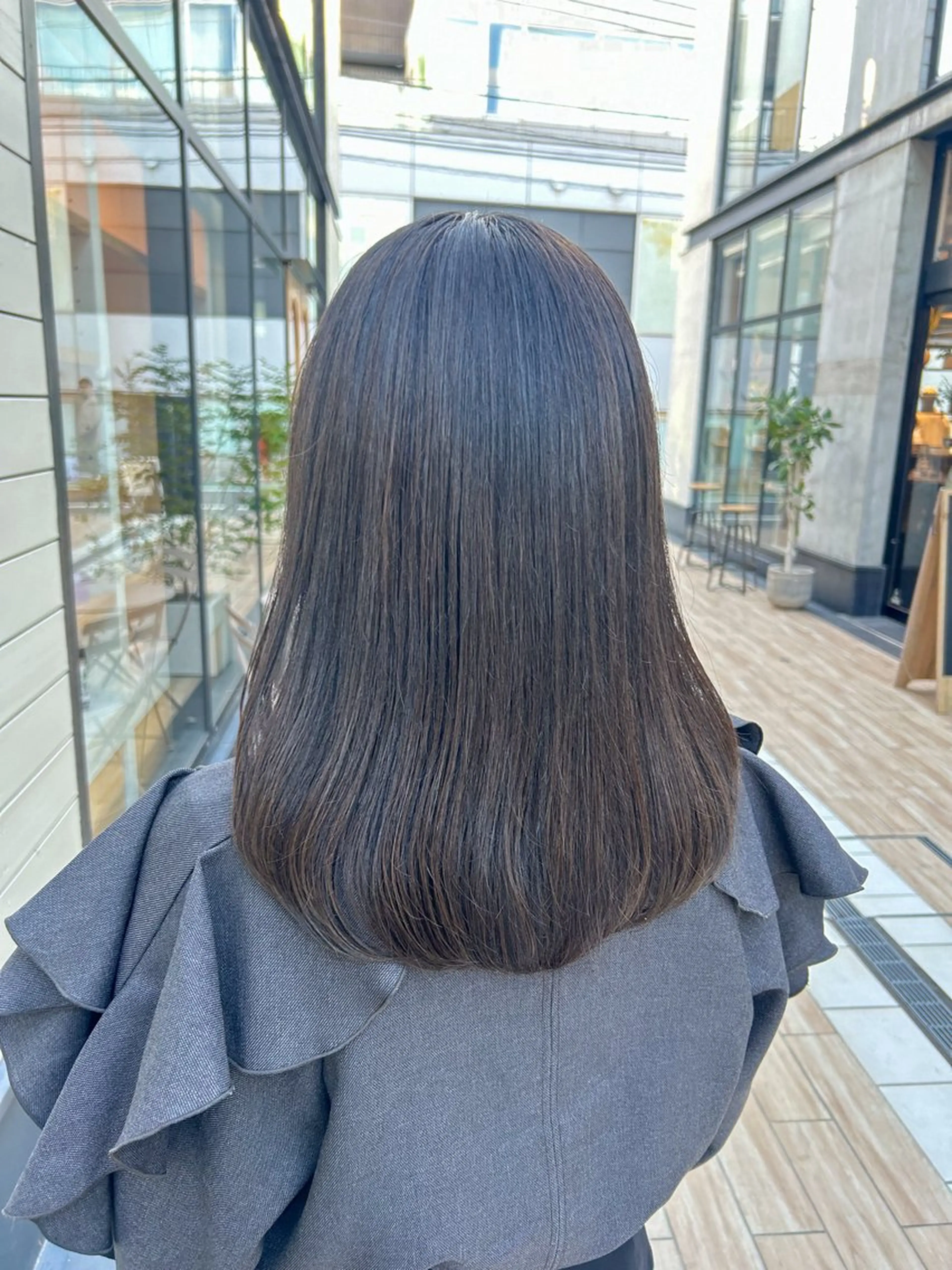 セミロング カラー ヘアアレンジ カット ヘアカラー トリートメント yuka .のヘアスタイル