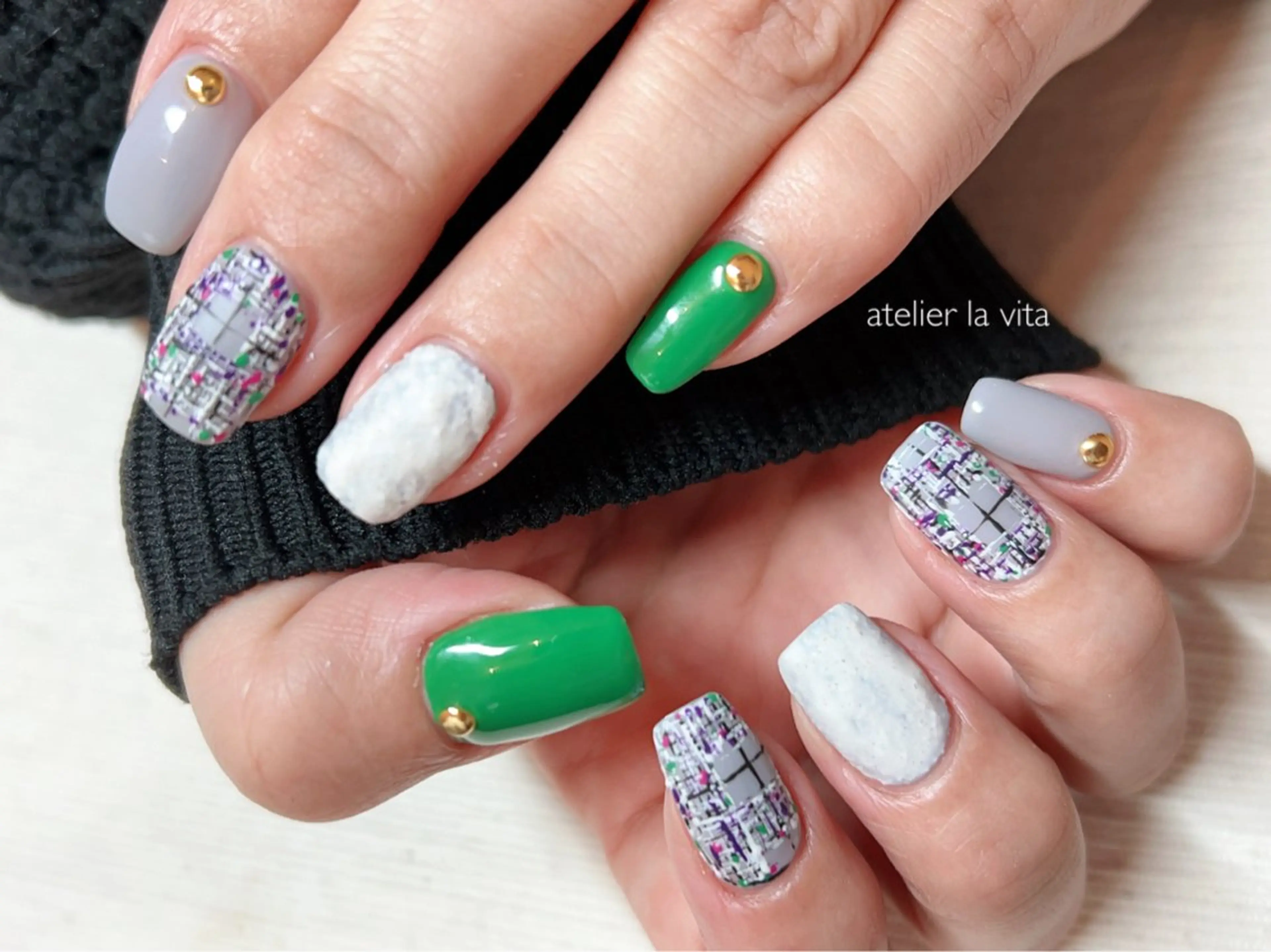 ネイル アートネイル 成人式 ジェルネイル マットネイル メンズネイル ハンドネイル atelier la vita所属・lavita. mimuraのネイルデザイン