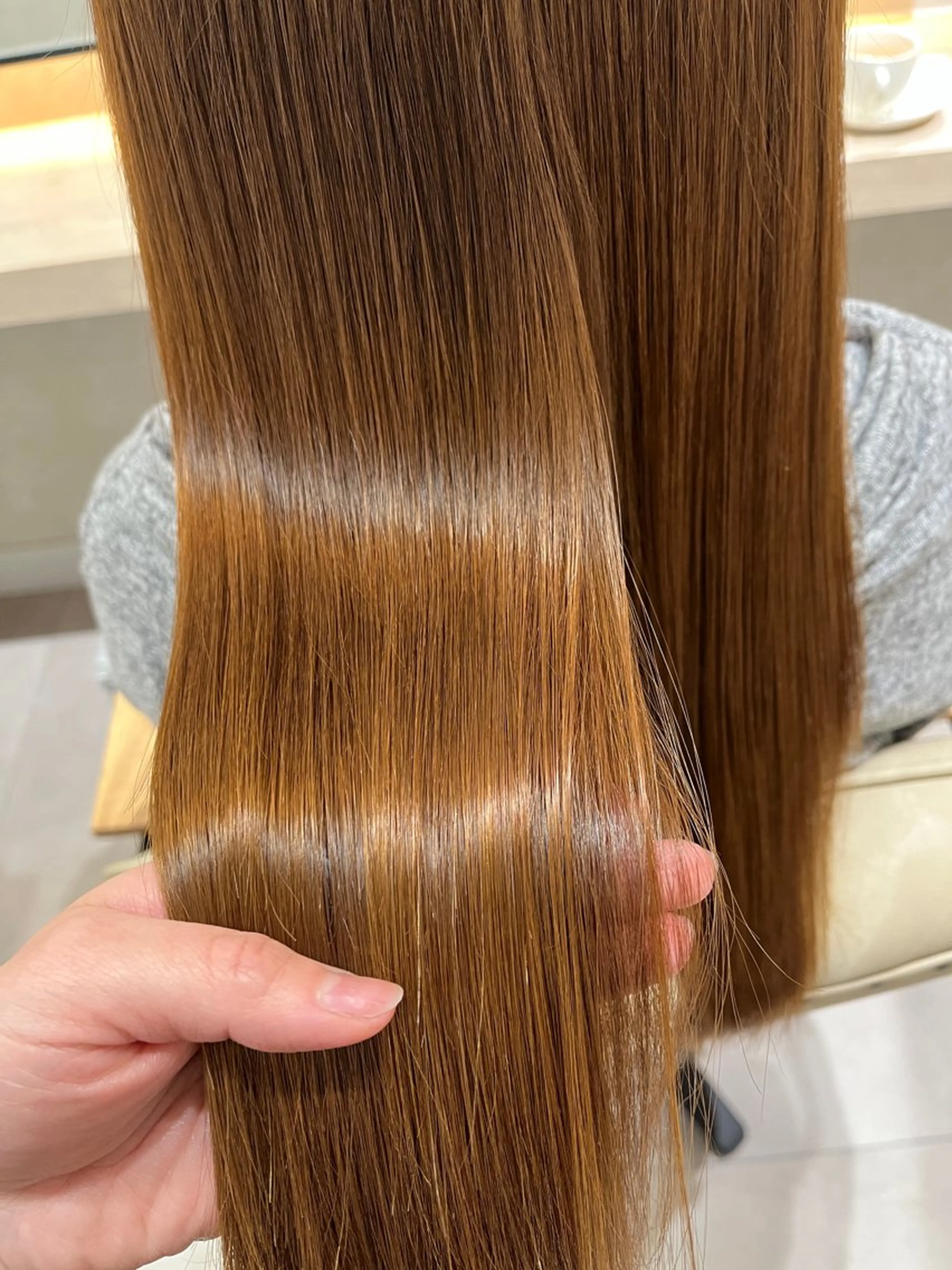 カラー 髪質改善 ヘアカラー トリートメント ✨NEW OPEN／ 透明感カラー／はるかのヘアスタイル