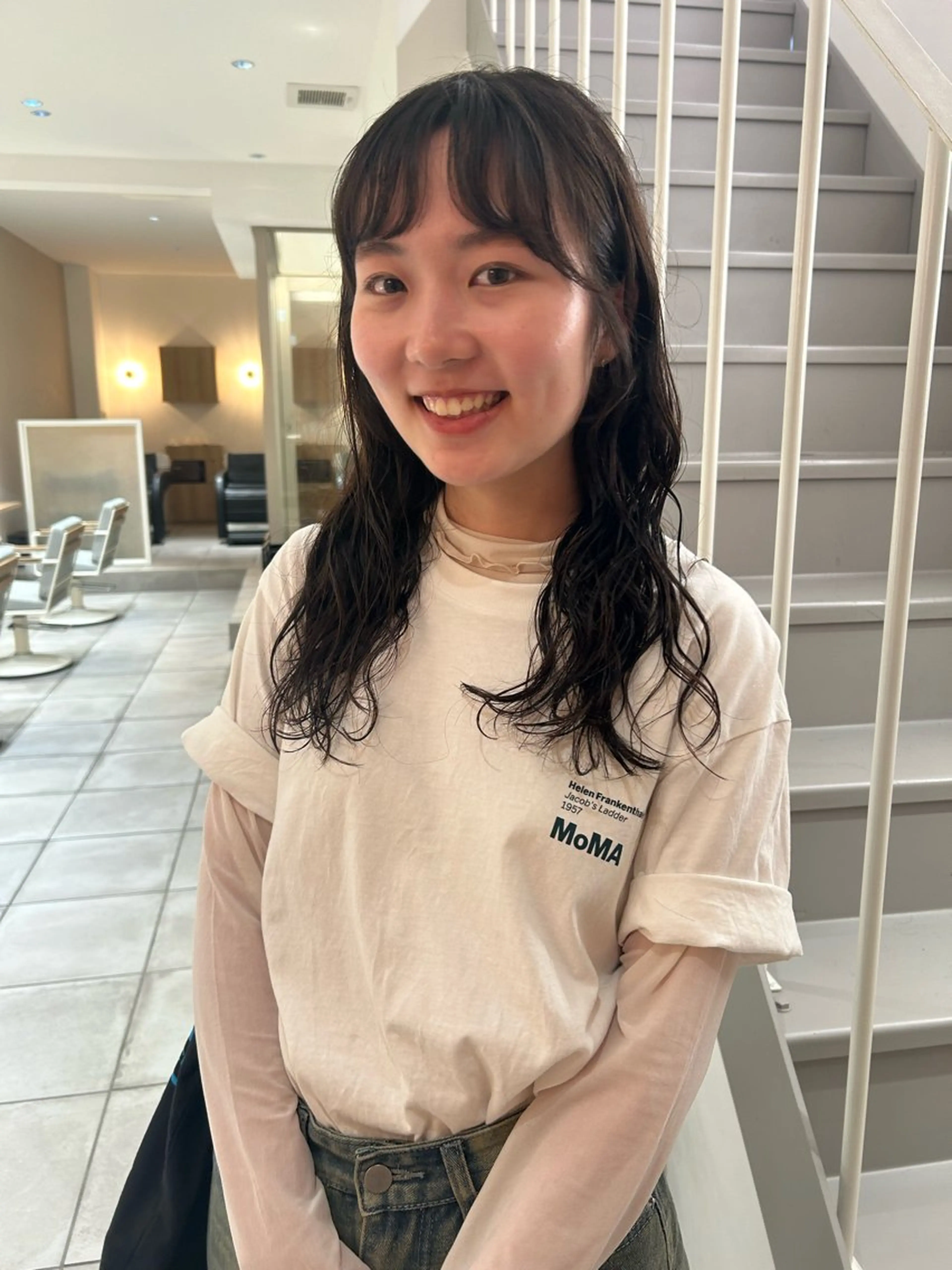 ロング パーマ カット パーマ トリートメント hanabi / パーマのヘアスタイル