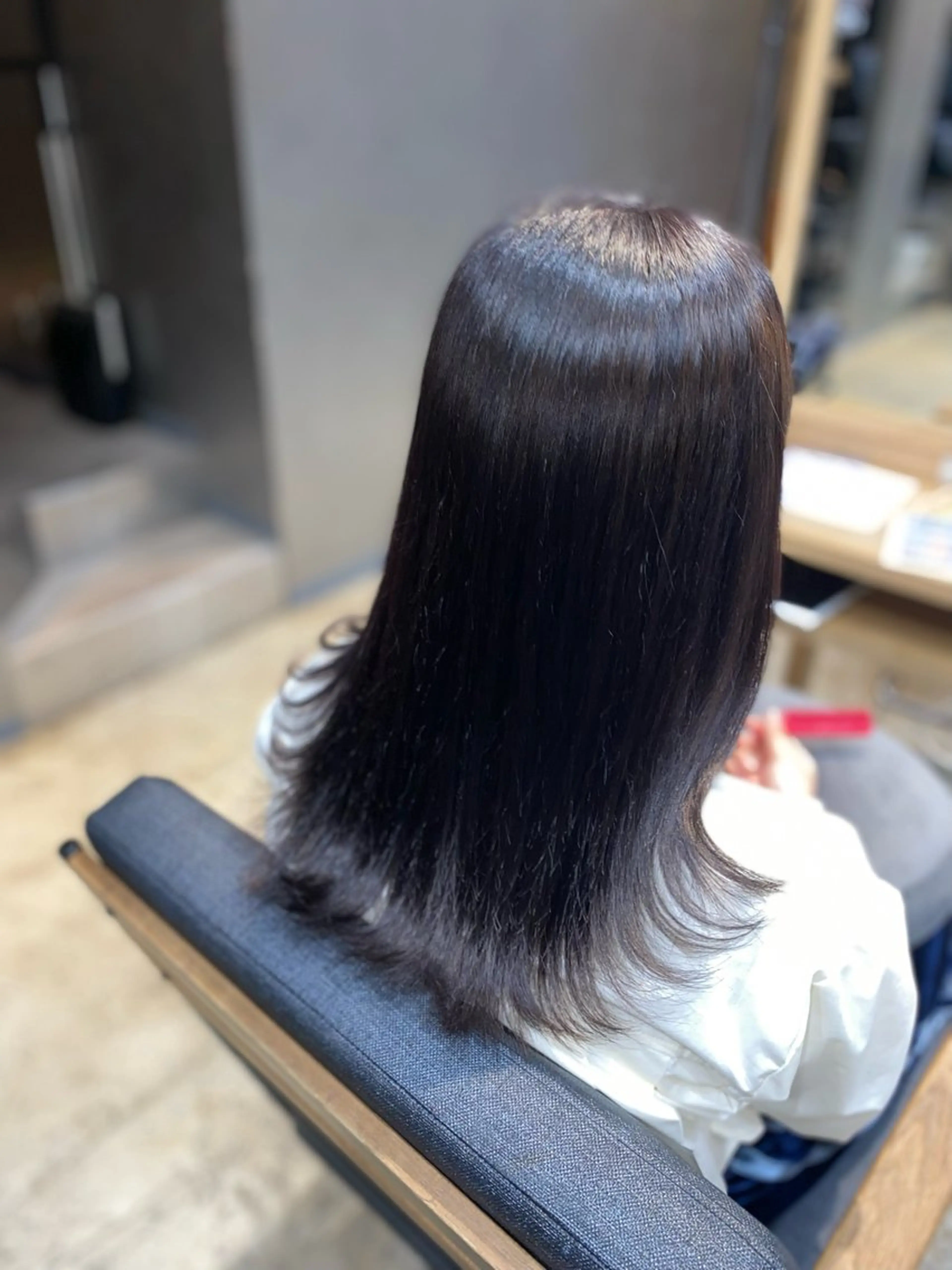 ミディアム 縮毛矯正 稲田 ことみのヘアスタイル