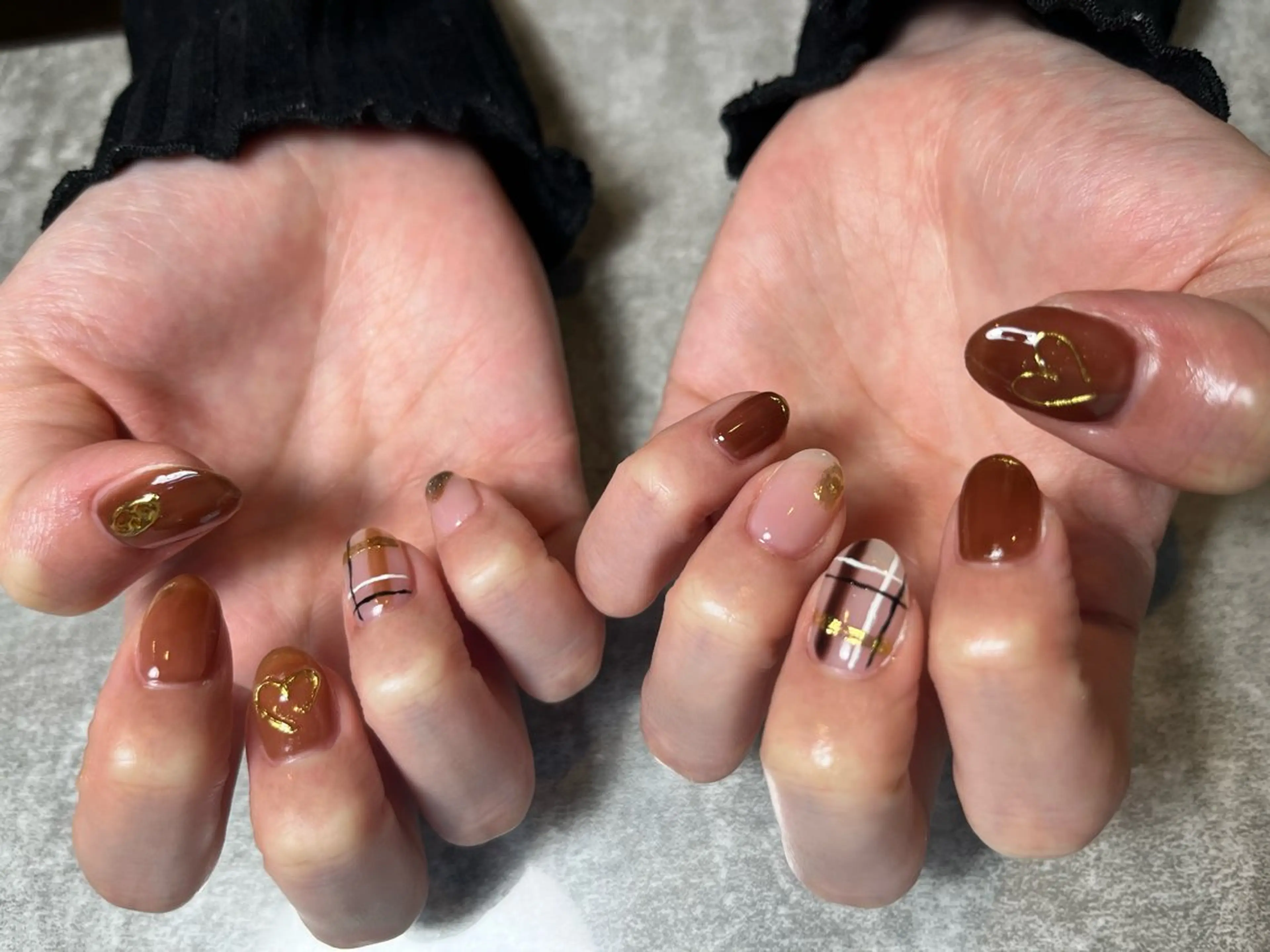 ネイル ニュアンスネイル 福井 ゆののネイルデザイン