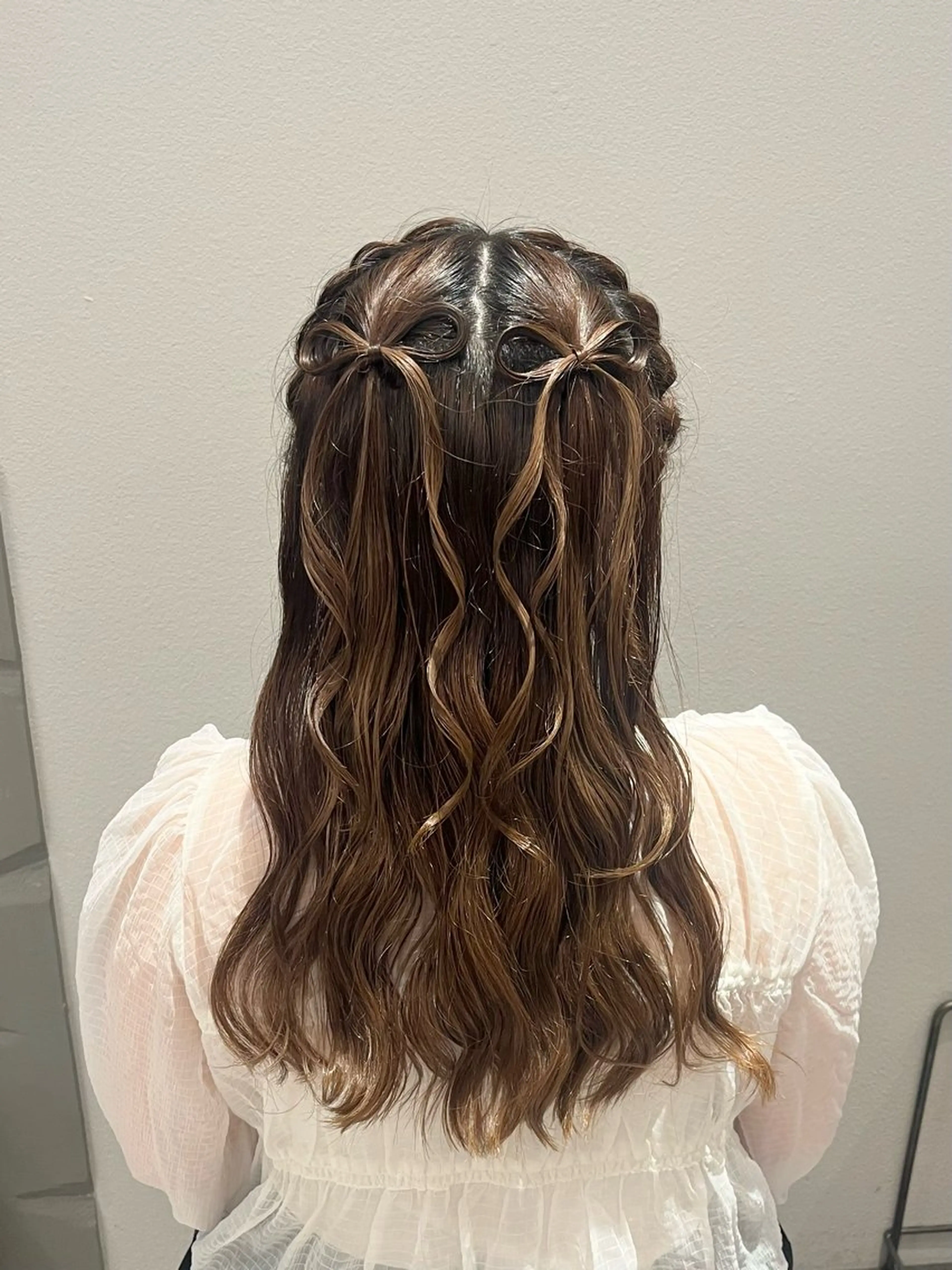 ロング ヘアアレンジ 暖色/顔周り /ヘアメ/あつはのヘアスタイル