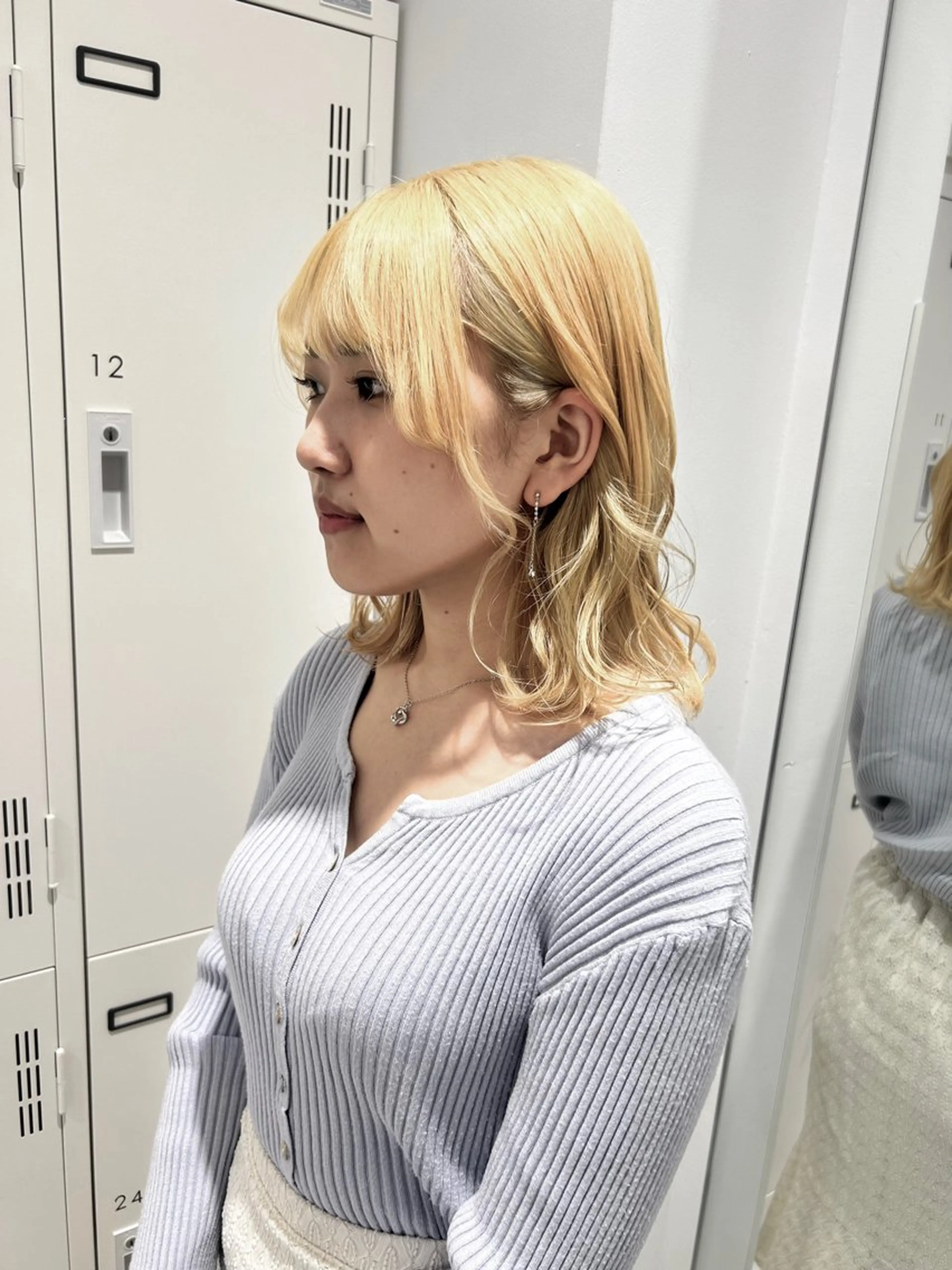 ミディアム カラー ヘアカラー はるか/ブリーチカラ ー/ヘアアレンジ🤍のヘアスタイル