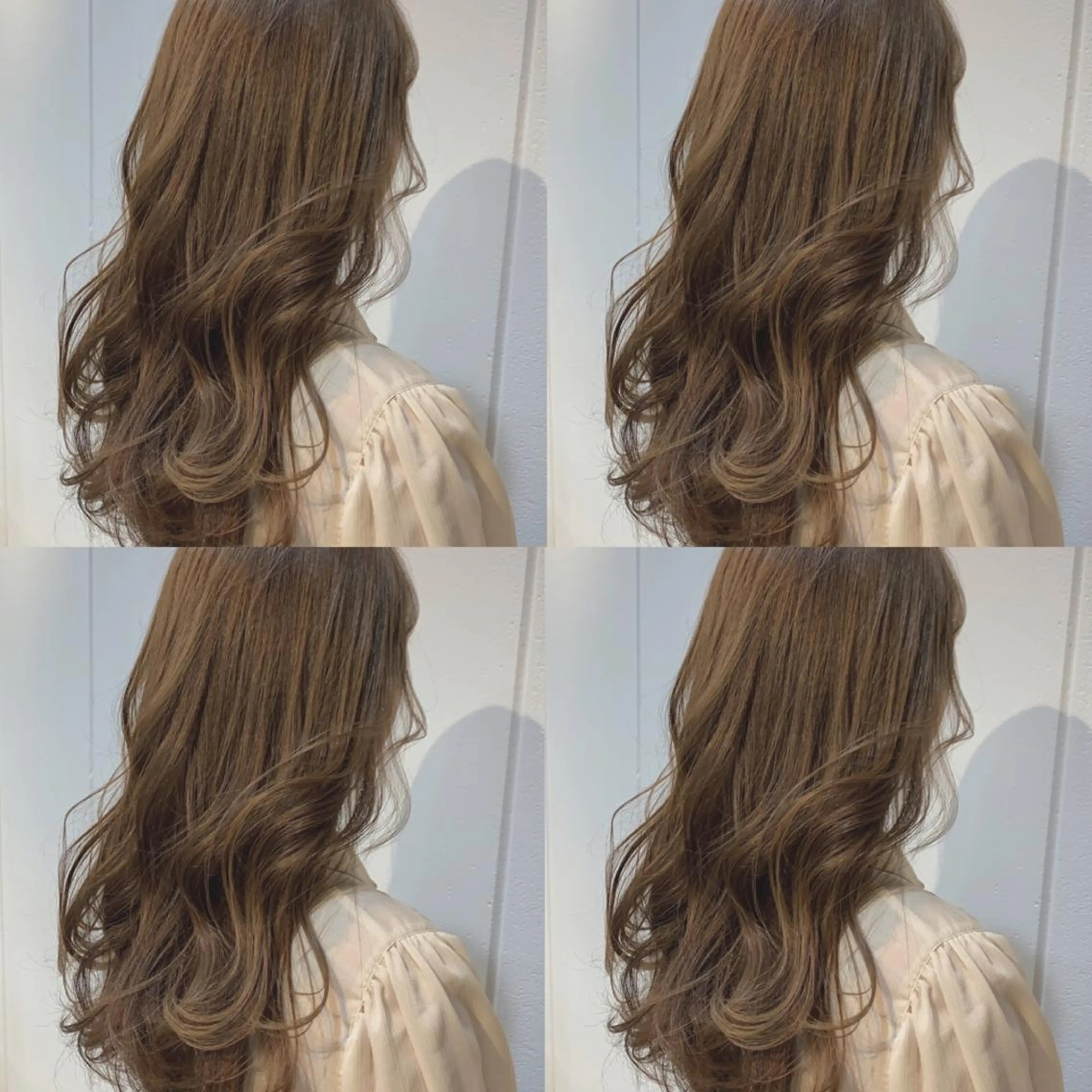 ロング カラー アッシュ ベージュカラー Lolonois梅田 /Okazaki:)のヘアスタイル