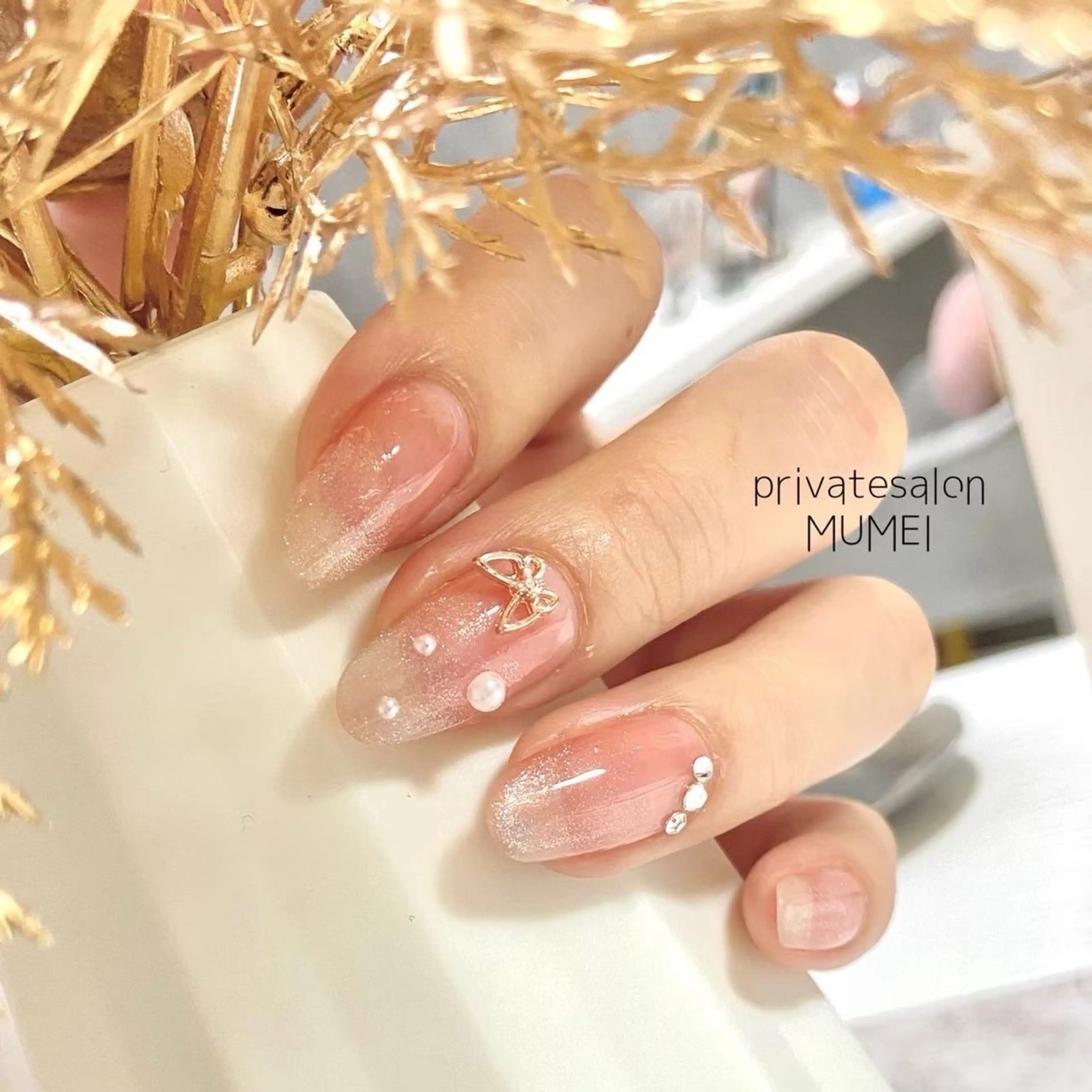 ちゅるんカラー×ラメちらし☆の写真