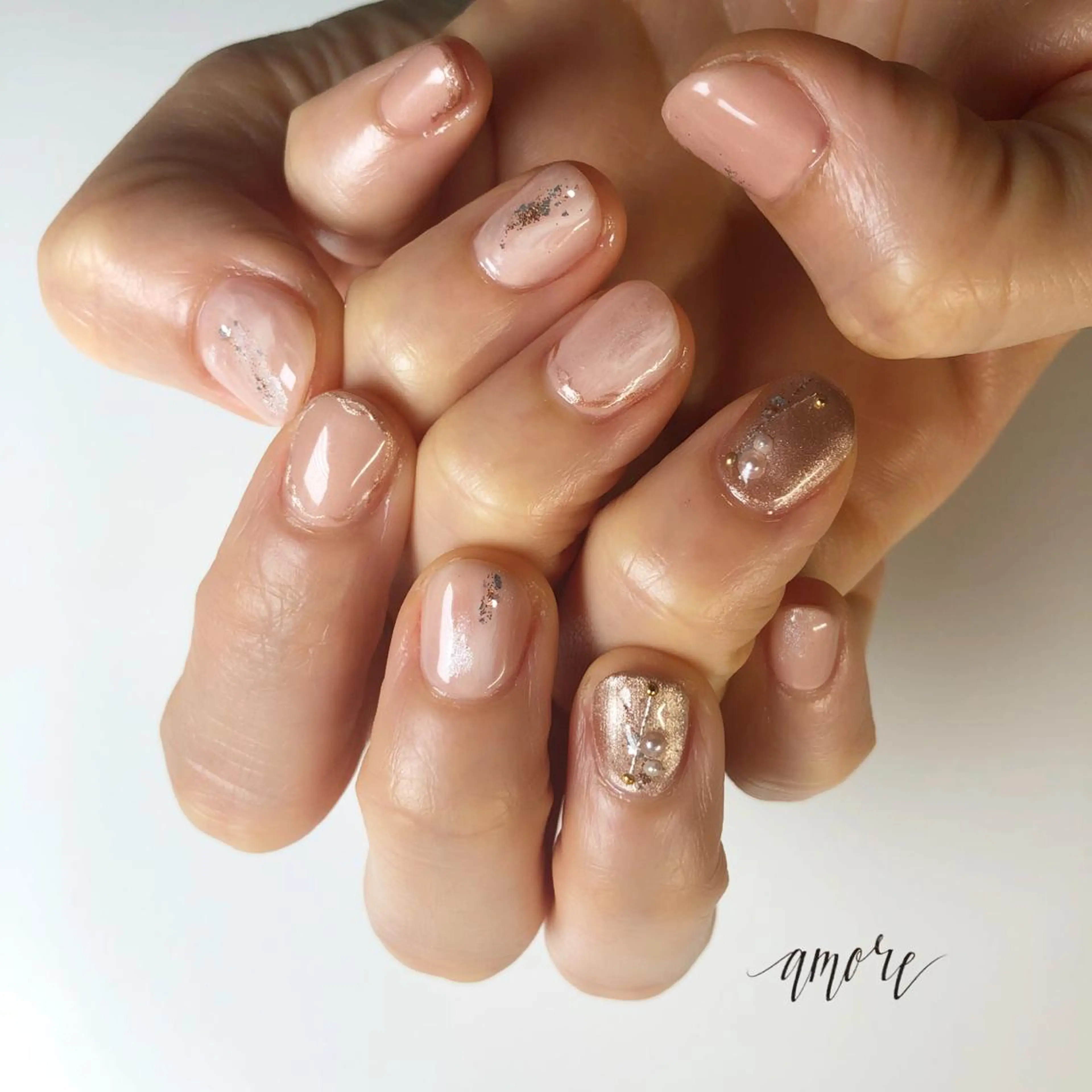 ネイル ジェルネイル ニュアンスネイル 春ネイル You kyehwaのネイルデザイン