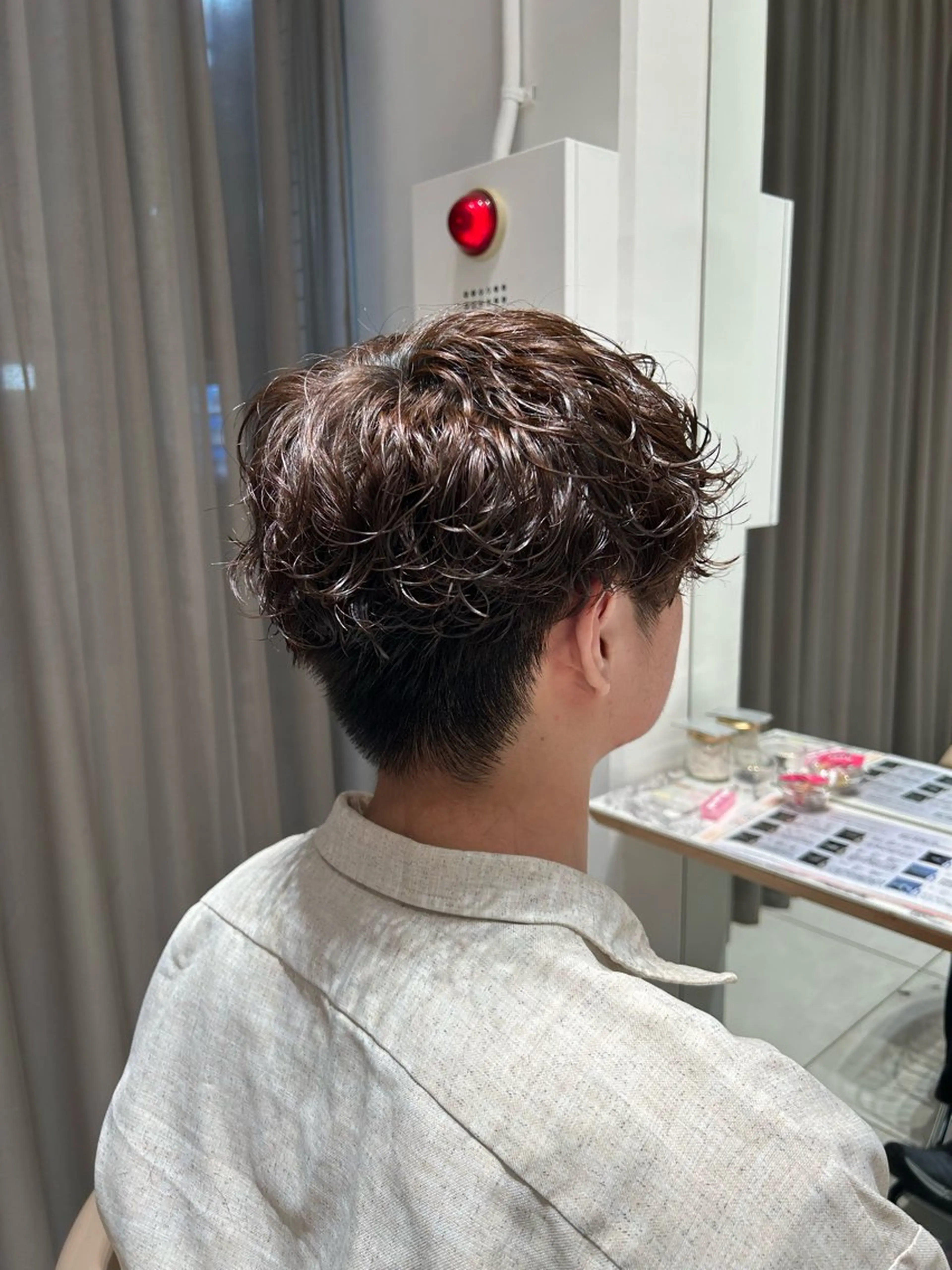 パーマ メンズ カット パーマ MIKA/ボブ/ レイヤー/メンズのヘアスタイル