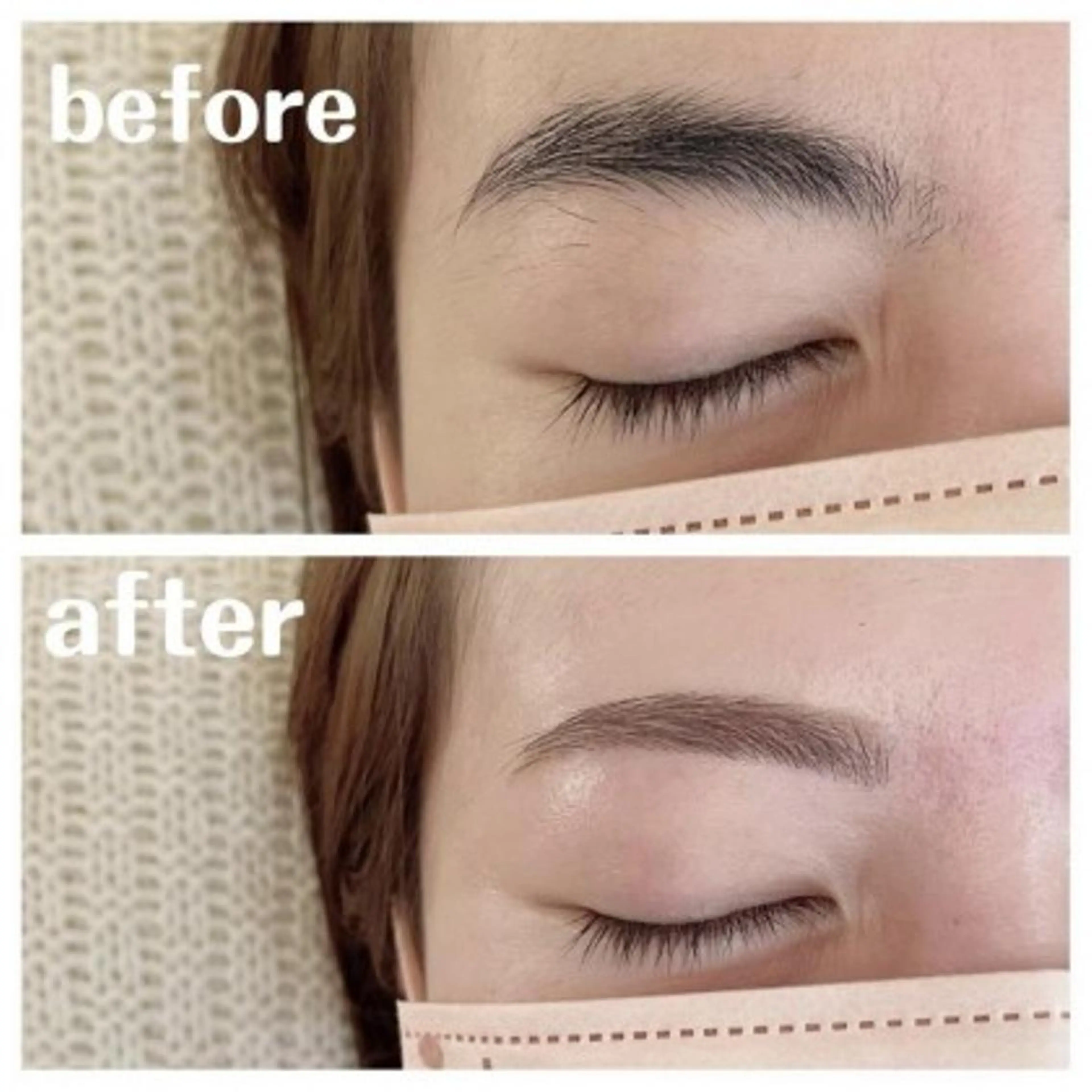 アイブロウ 眉毛ワックス脱毛 ミントラッシュ ラフィーネ那覇新都心のエステ・リラクイメージ