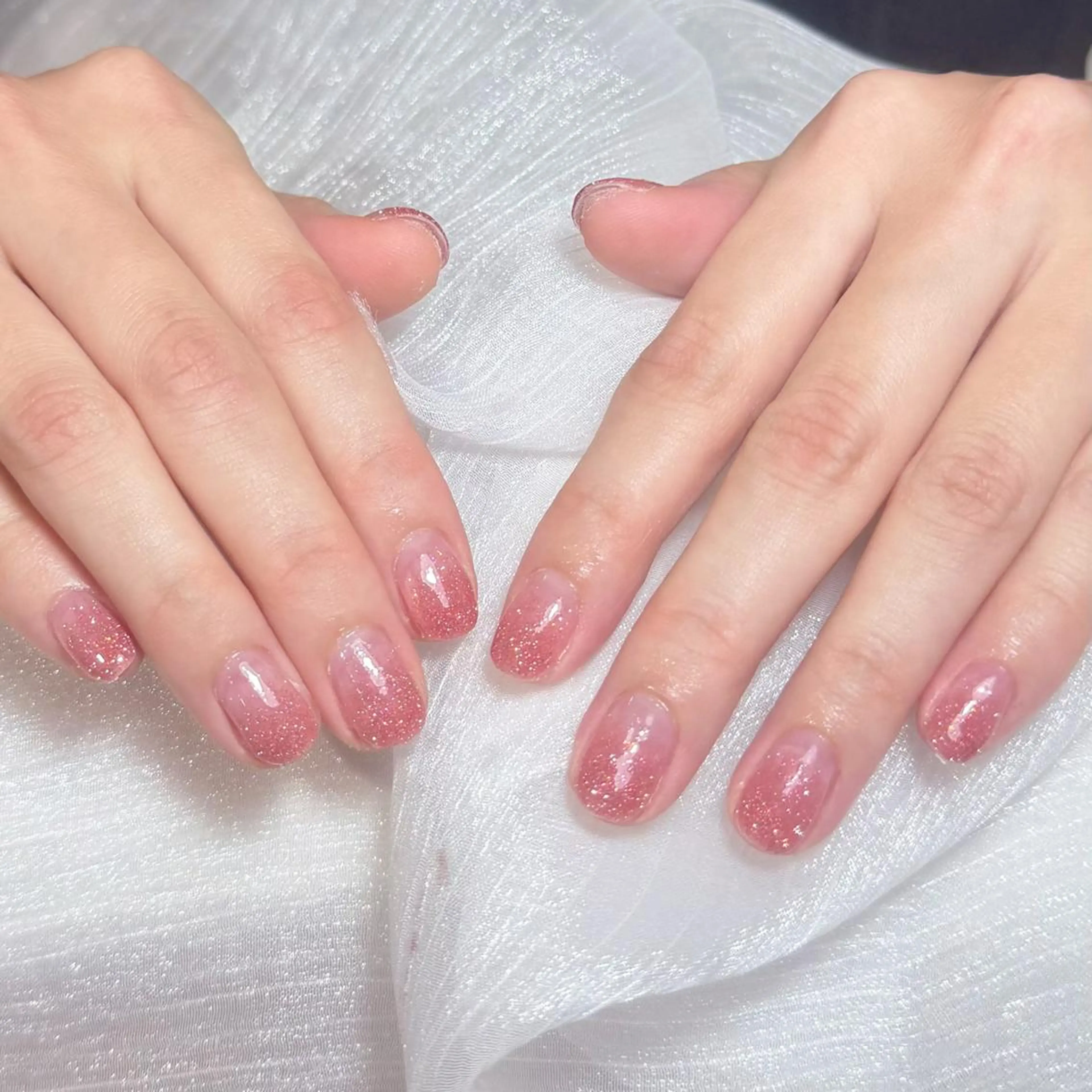 ネイル アートネイル オーロラネイル ガーリー キラキラネイル マグネットネイル ハンドネイル ハンドケア Diamond AYU💜のネイルデザイン