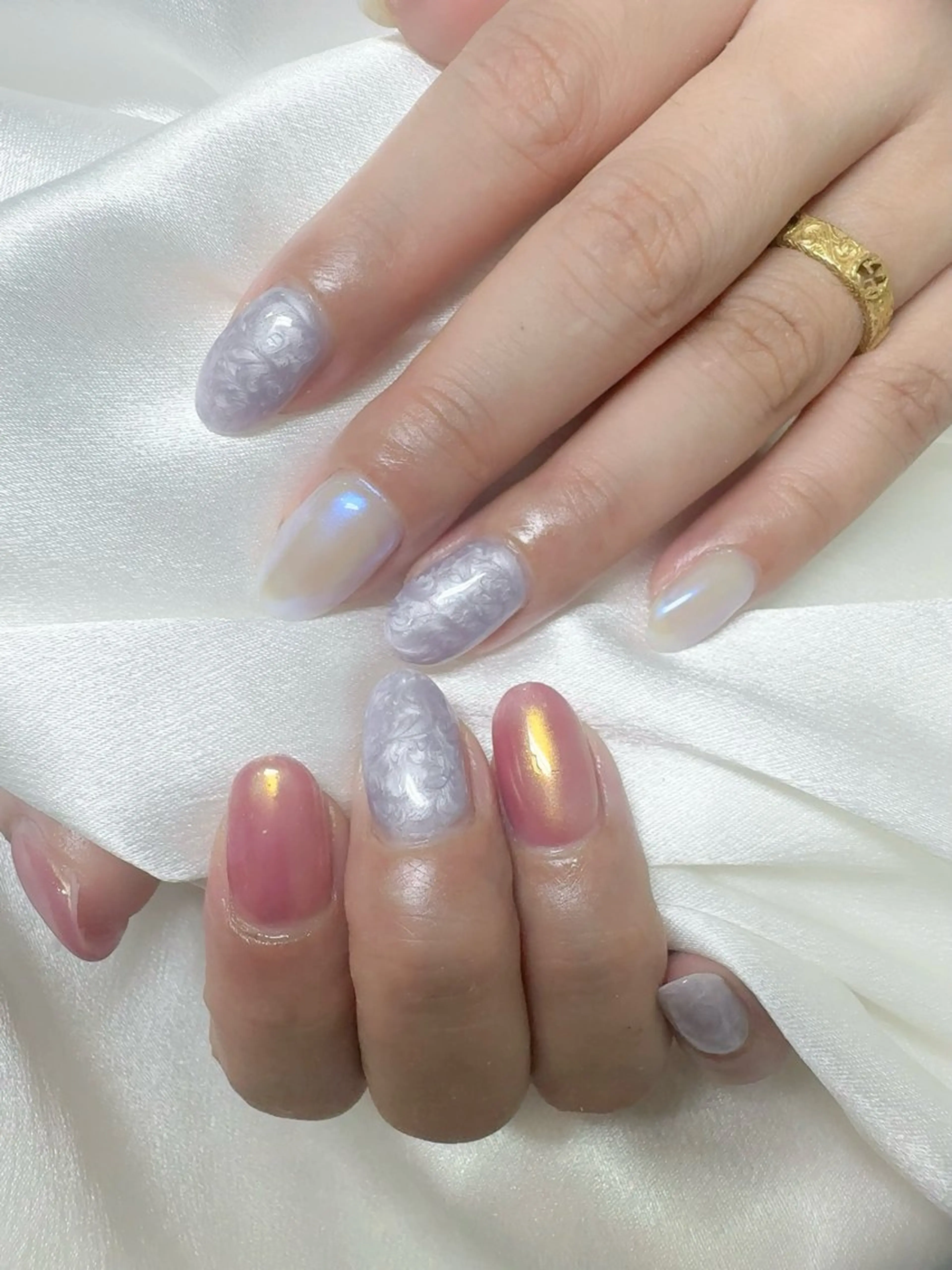 ネイル ミラーネイル ハンドネイル Rarity nail salon所属・Rarity Nail💗ちなつのネイルデザイン