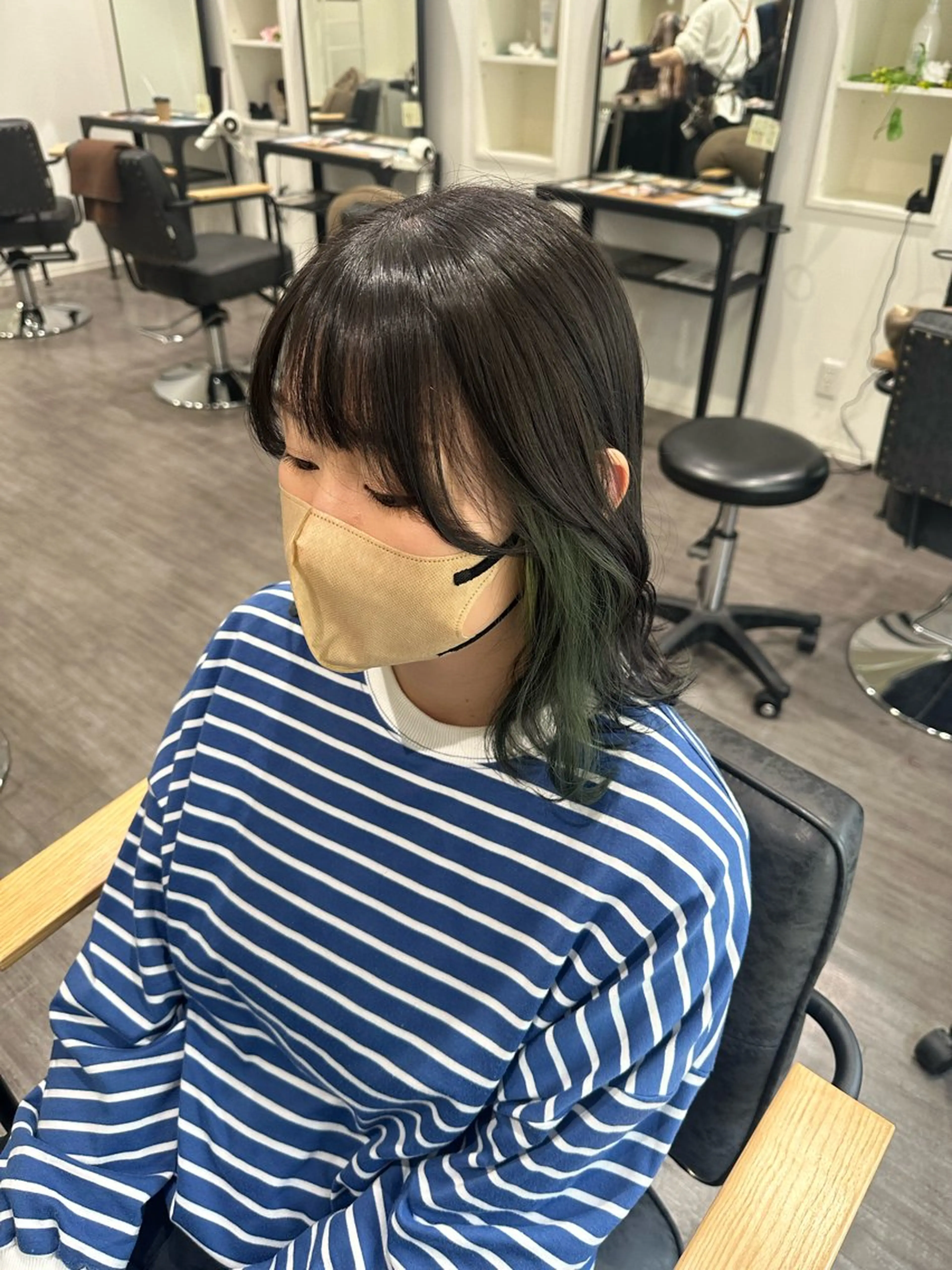 ミディアム カラー 艶髪レイヤー上田 紗也🇰🇷💗のヘアスタイル