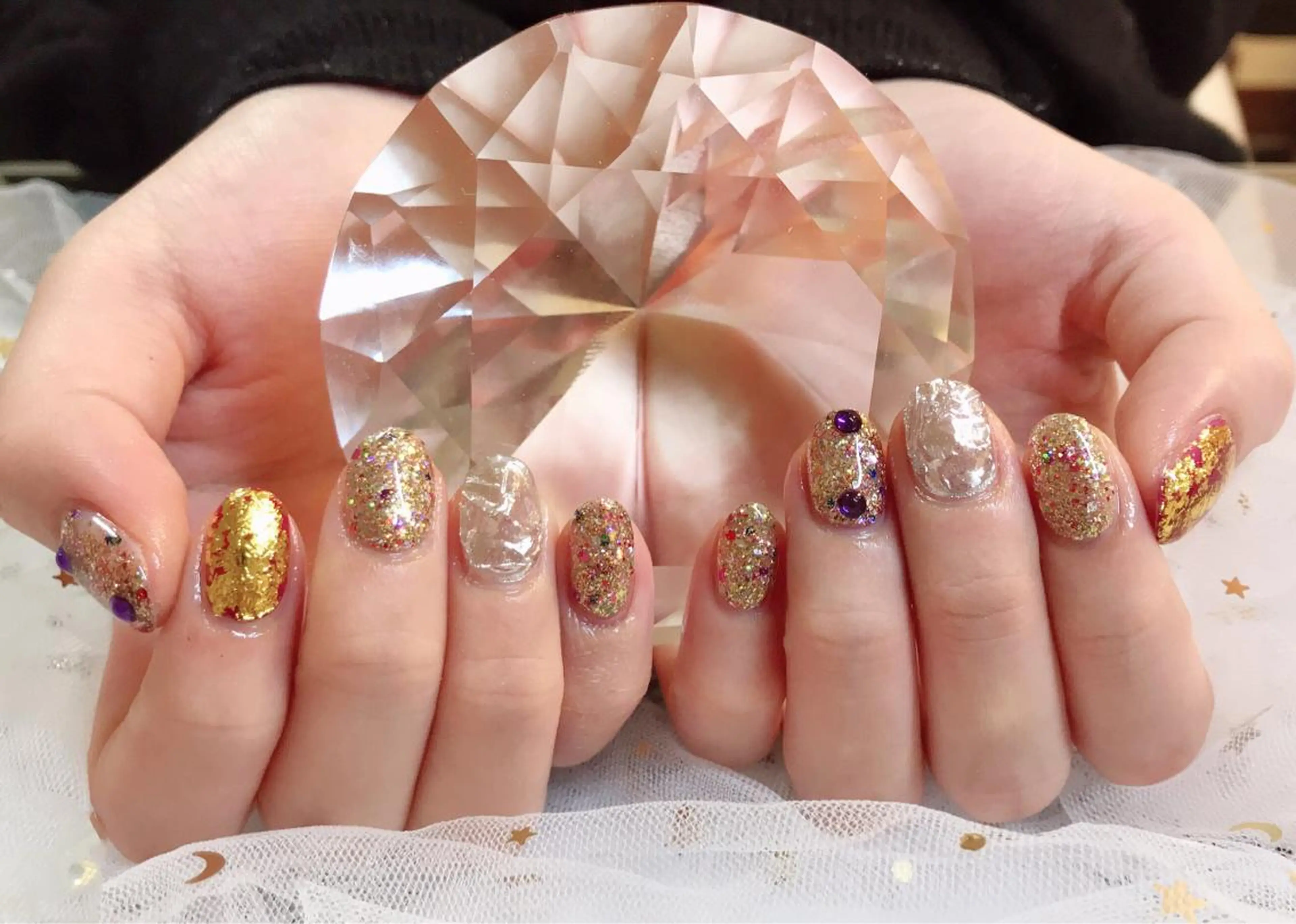 カラー ネイル Q Free nailsのネイルデザイン