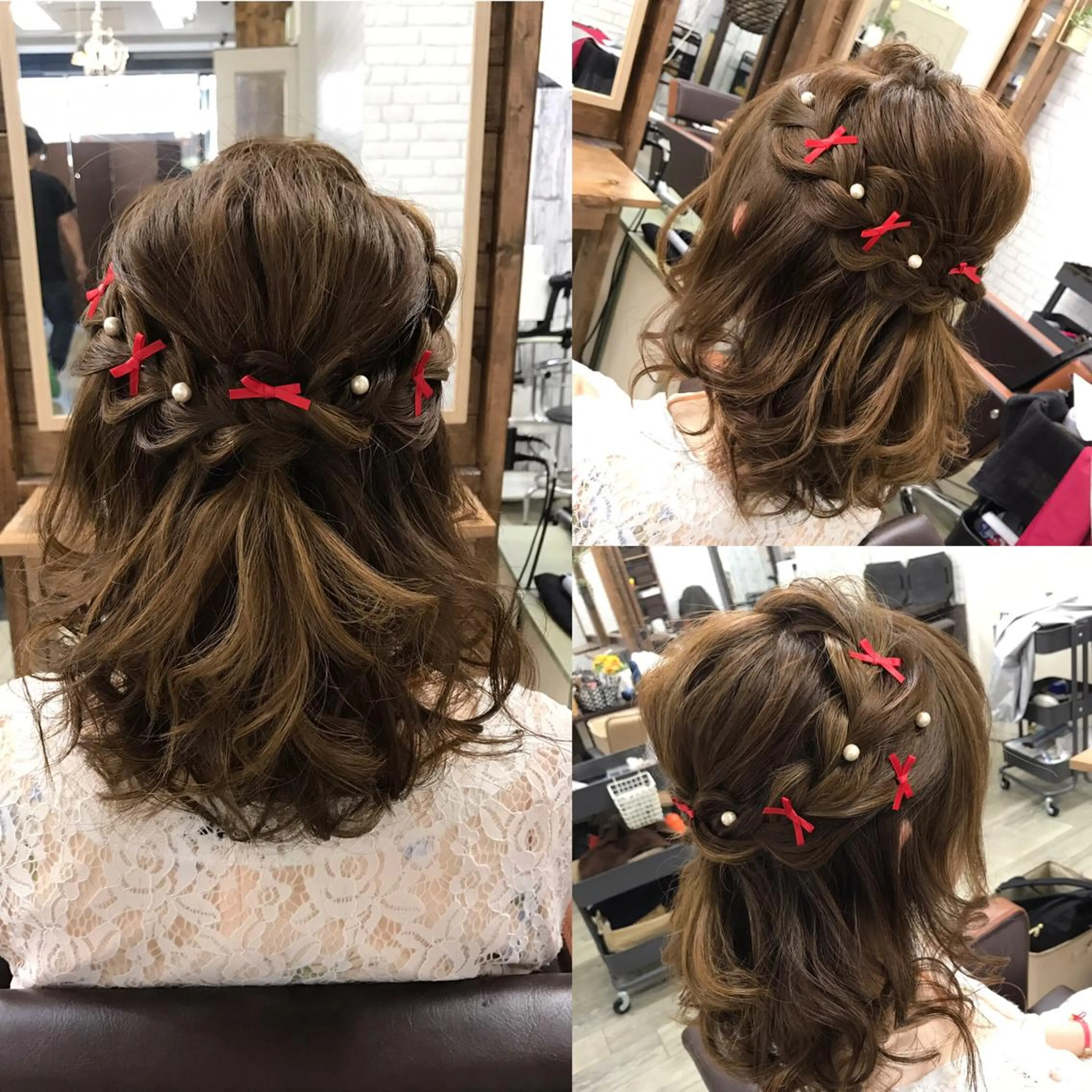 ミディアム ヘアアレンジ ハーフアップ beauty salon　Atora所属・大賀 海夕の眉毛・アイブロウイメージ