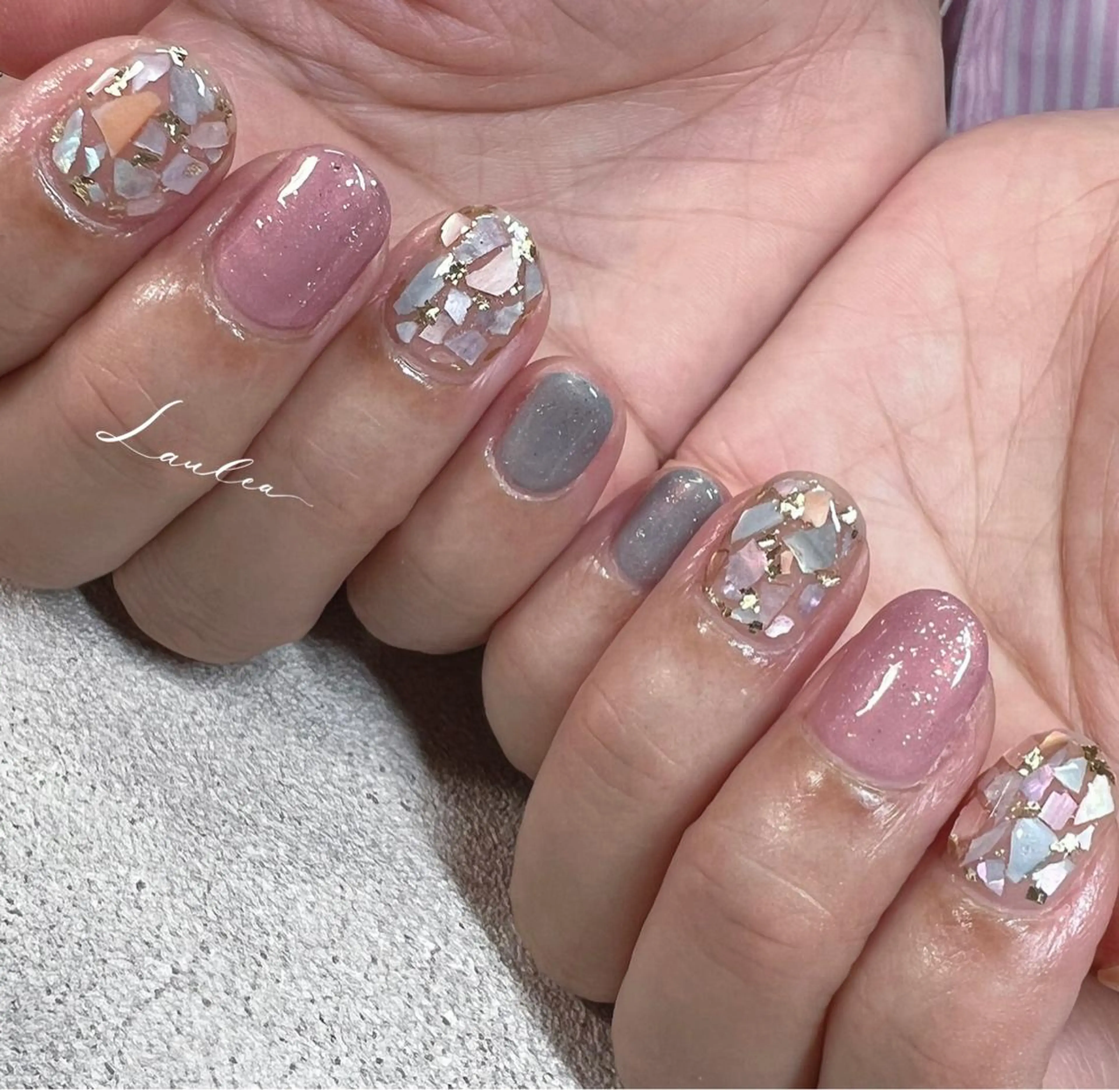 ネイル フットネイル 韓国ネイル フットネイル nail salon Lauleaのネイルデザイン