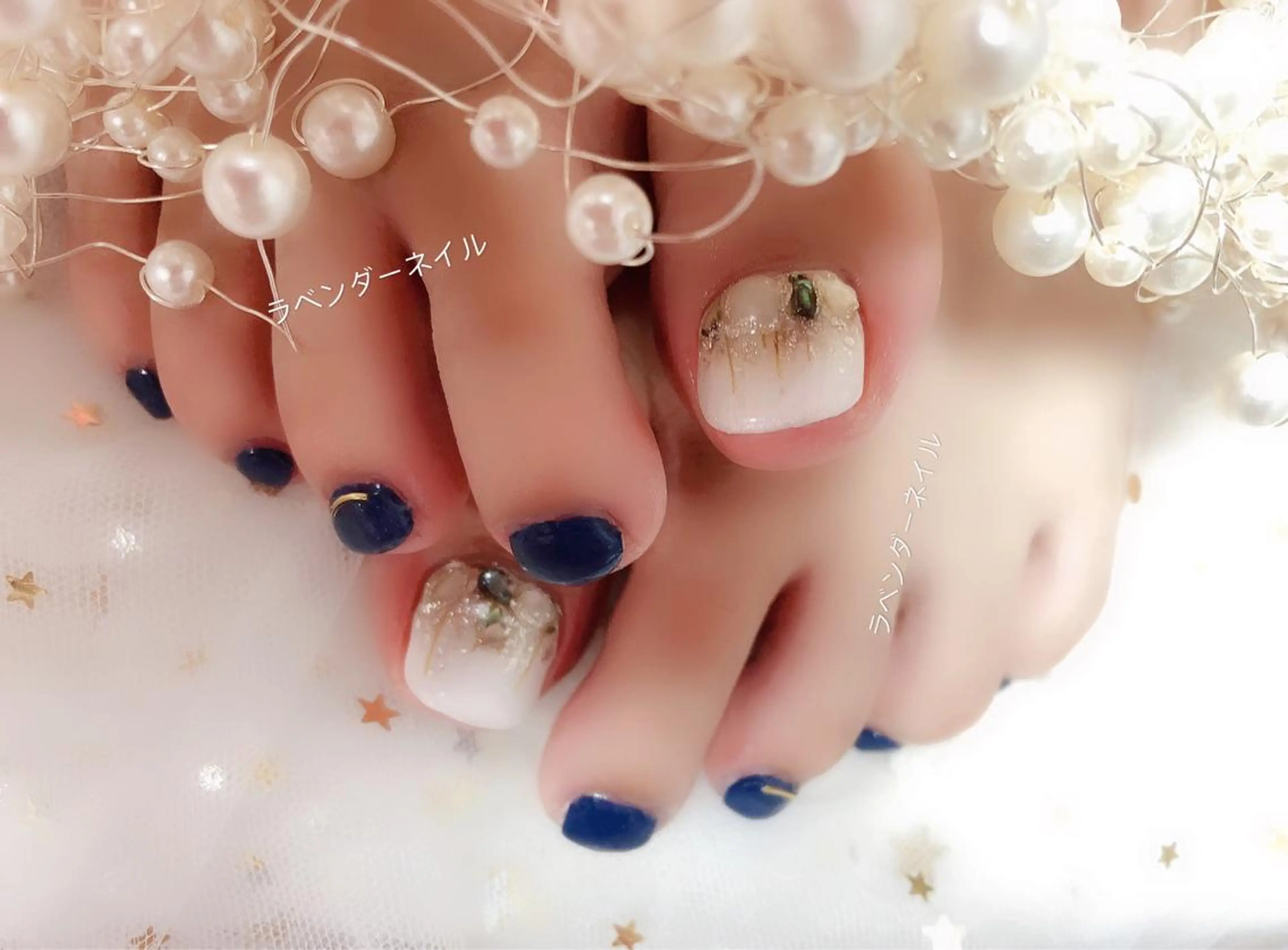 ネイル ラベンダー💖日暮里 ルル💖ネイルのネイルデザイン