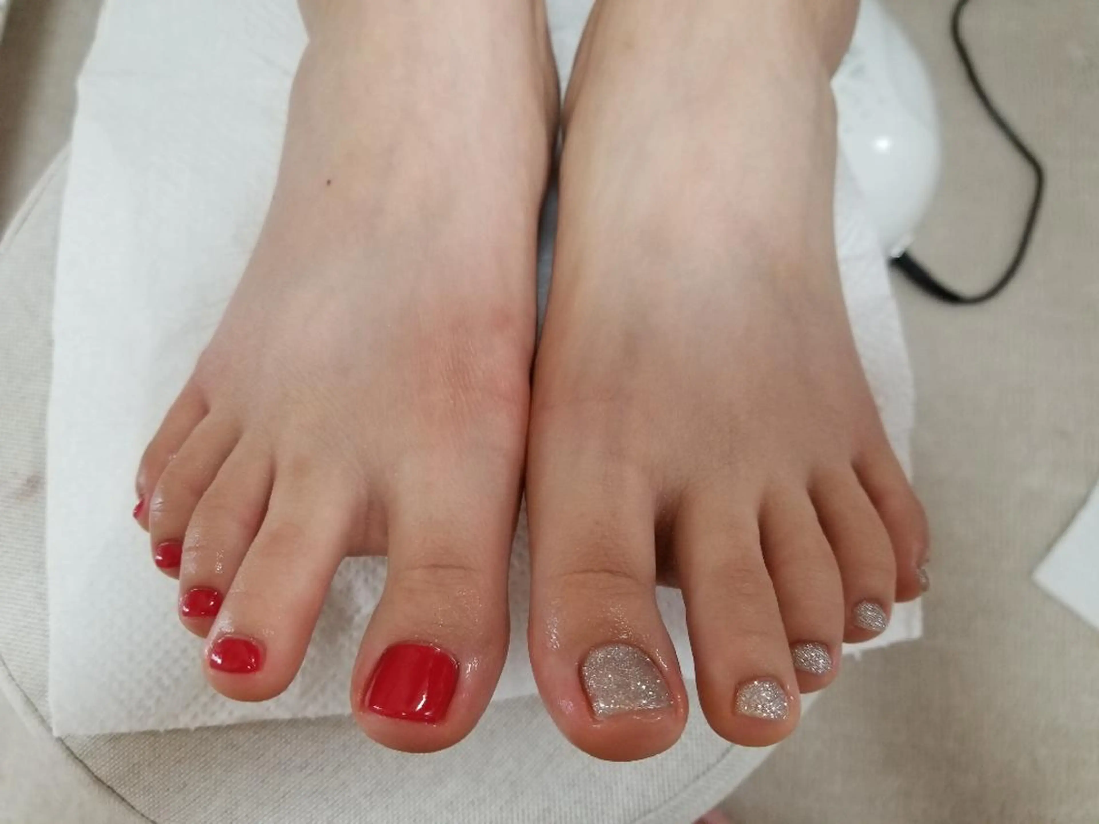 ネイル フットネイル ワンカラーネイル RinRin　nail所属・孔 ジンシェンのネイルデザイン