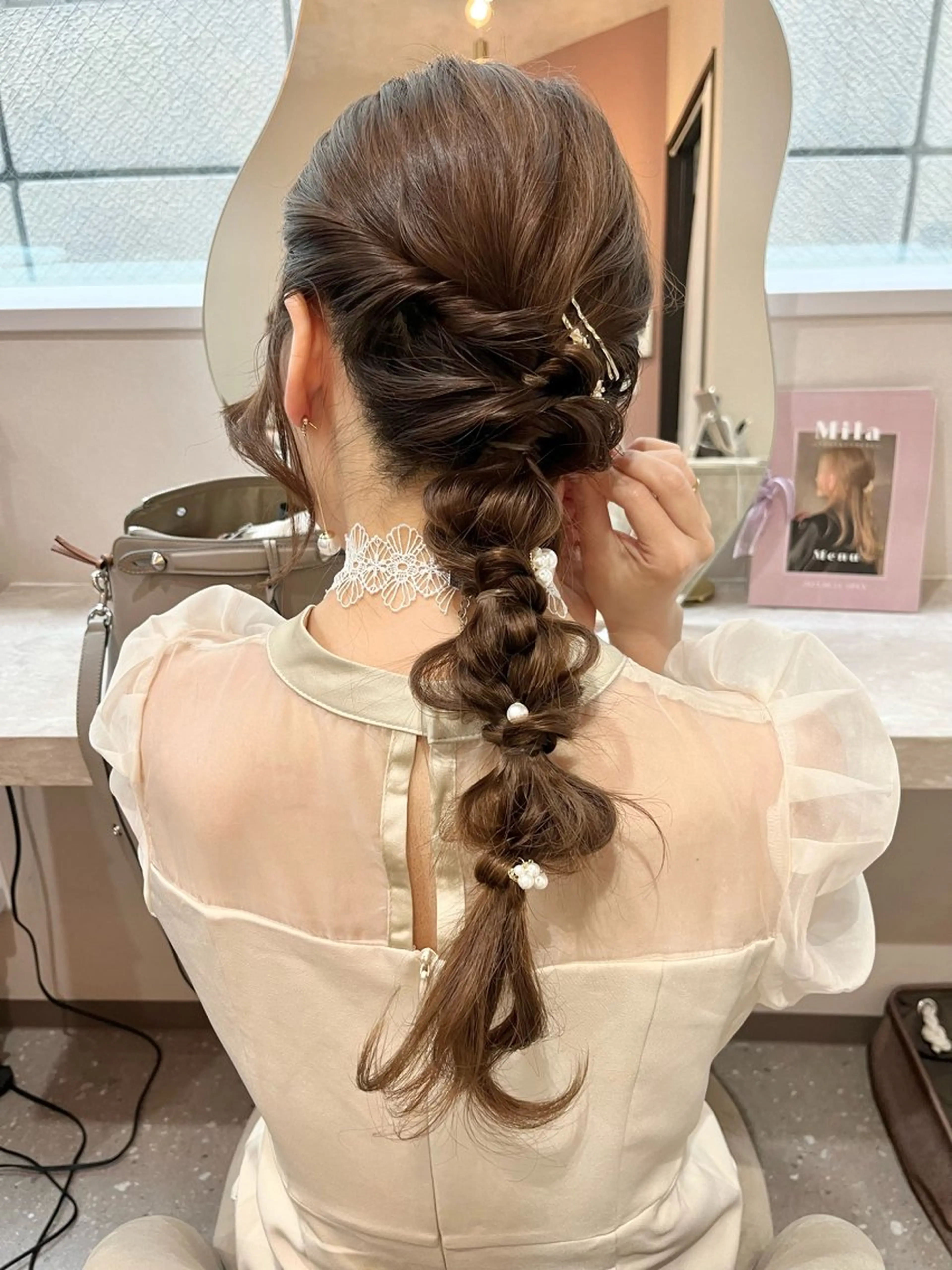 ヘアアレンジ ヘアセット Mila Akariのヘアスタイル